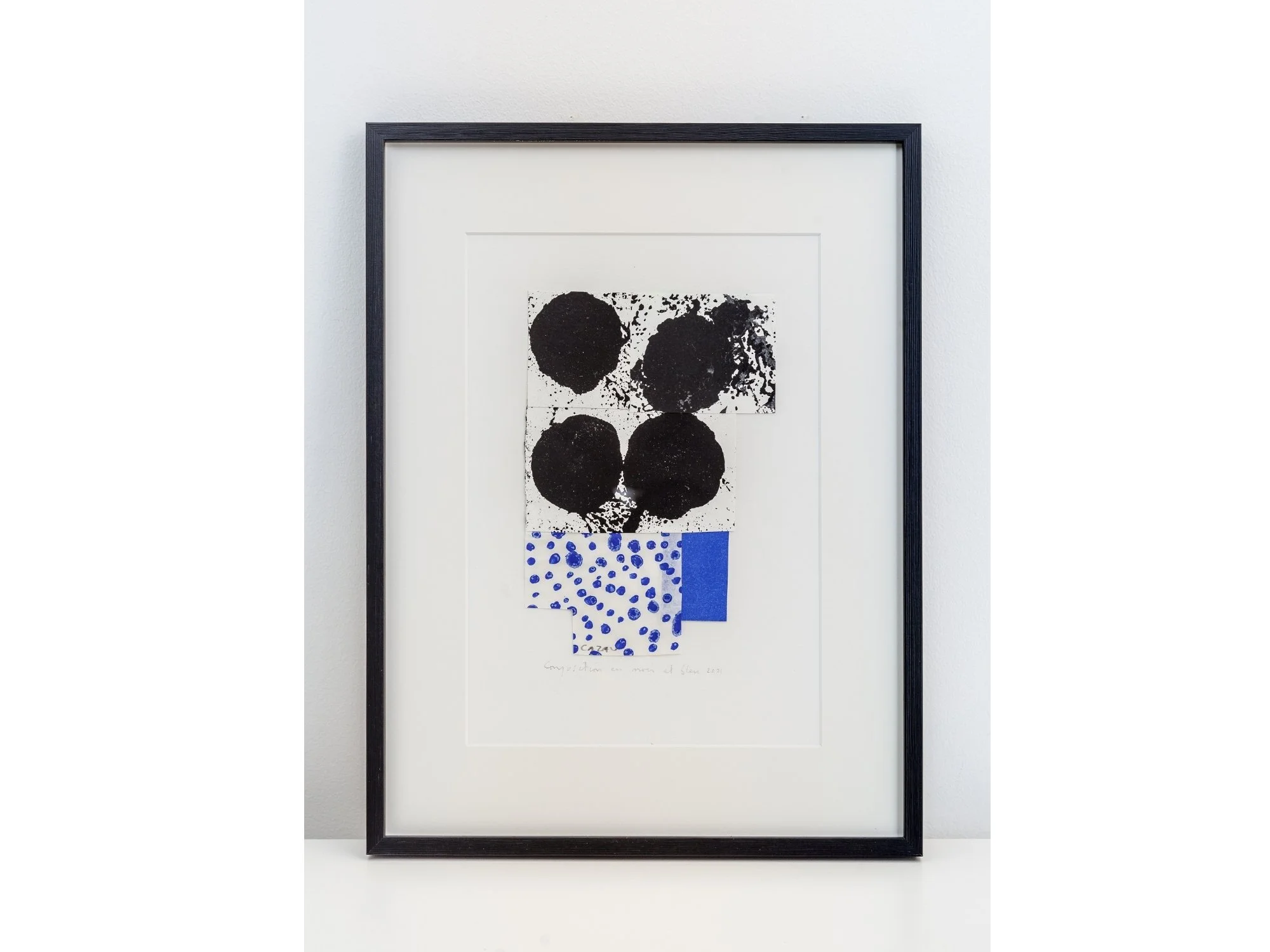 Composition en noir et bleu | Catherine Cazau