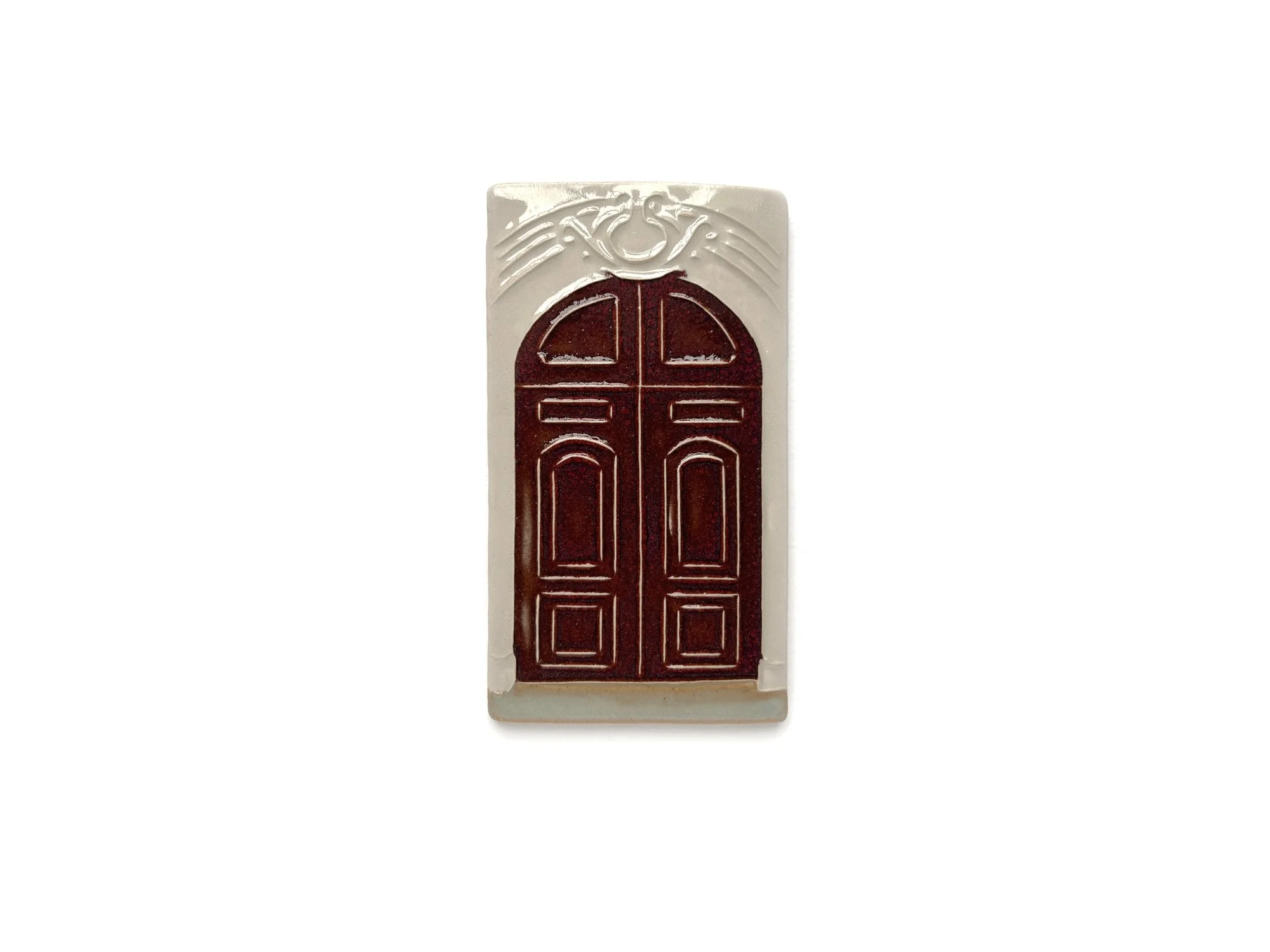 Door Tile front red | Maud van der Linden