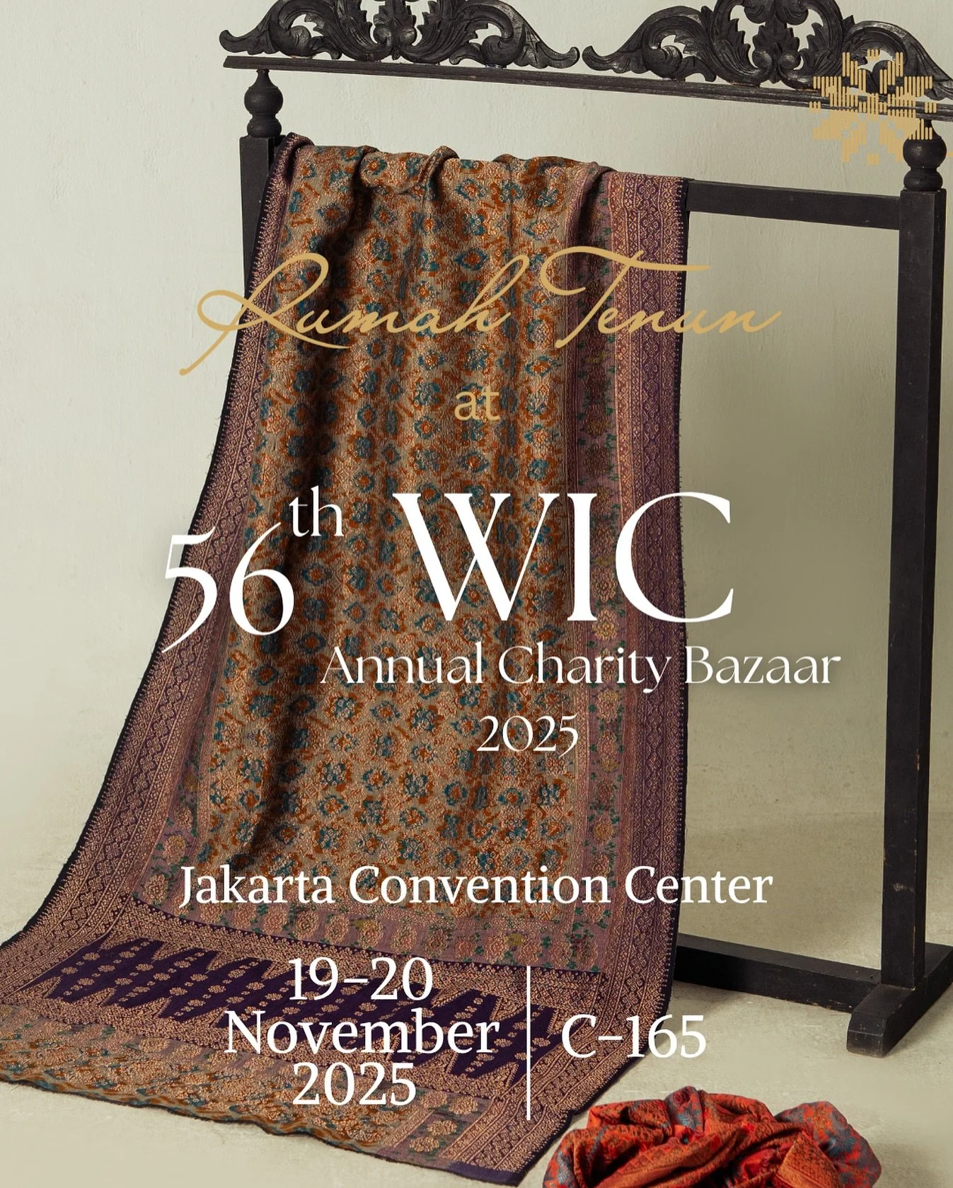 Rumah Tenun kembali hadir di Women International Club (WIC) Annual Charity Bazaar 2025! 

Kami hadir di
📍Jakarta Convention Center (JCC)
🎪 C-165
🗓️ 19-20 November 2025

Dapatkan promo spesial selama pameran berlangsung! Kunjungi kami dan dukung pr