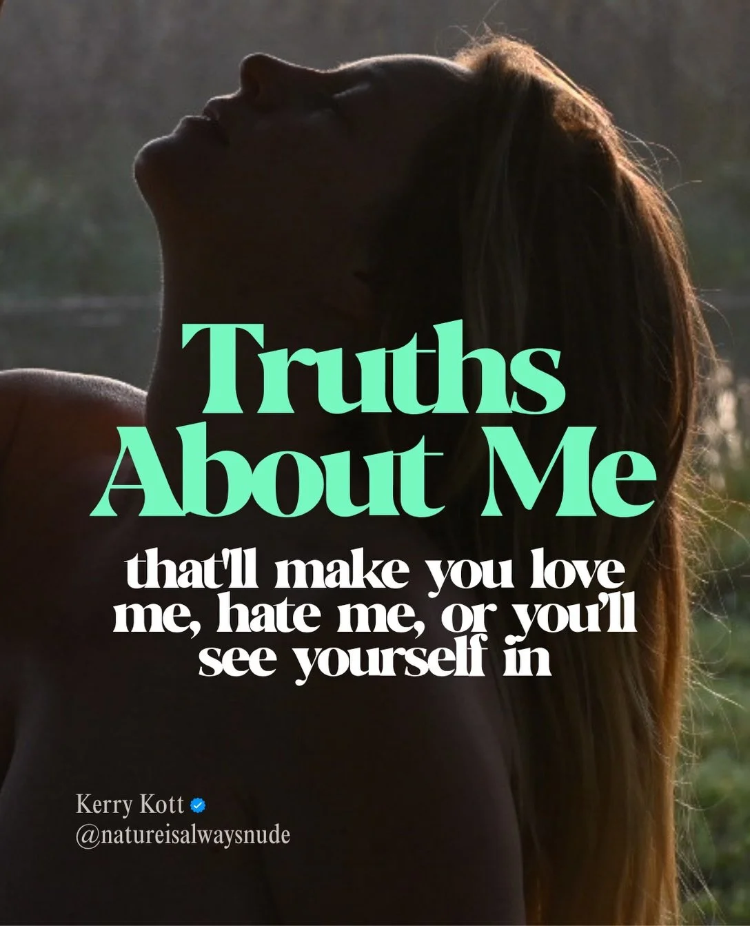 Life has way more nuance than a feed can hold. This is some of mine. Consider it an invitation to notice all the parts of you too, the easy ones and the hard ones. They&rsquo;re all allowed here.

Did you see yourself in any of it?

#truthbetold #mys