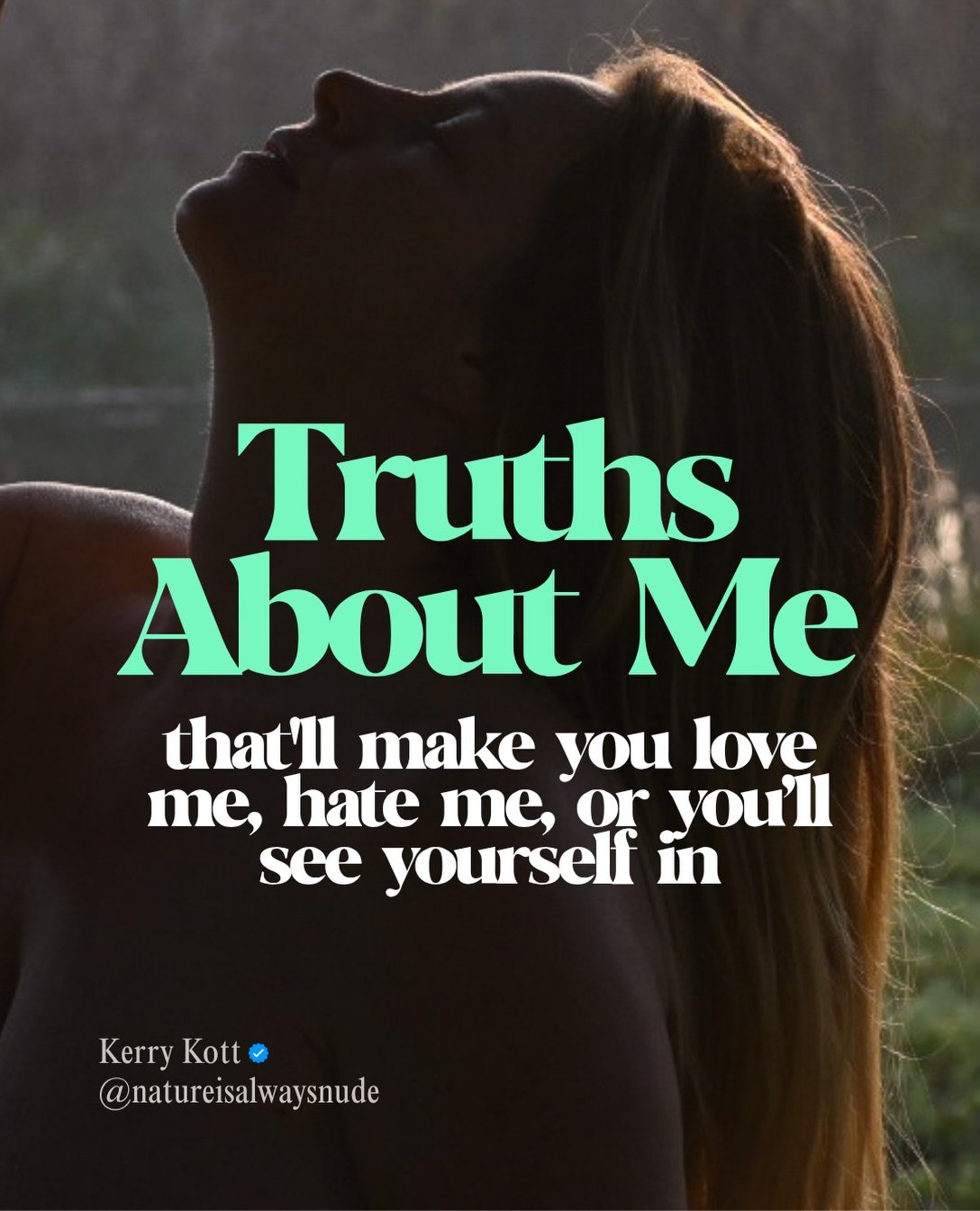 Life has way more nuance than a feed can hold. This is some of mine. Consider it an invitation to notice all the parts of you too, the easy ones and the hard ones. They&rsquo;re all allowed here.

Did you see yourself in any of it?

#truthbetold #mys