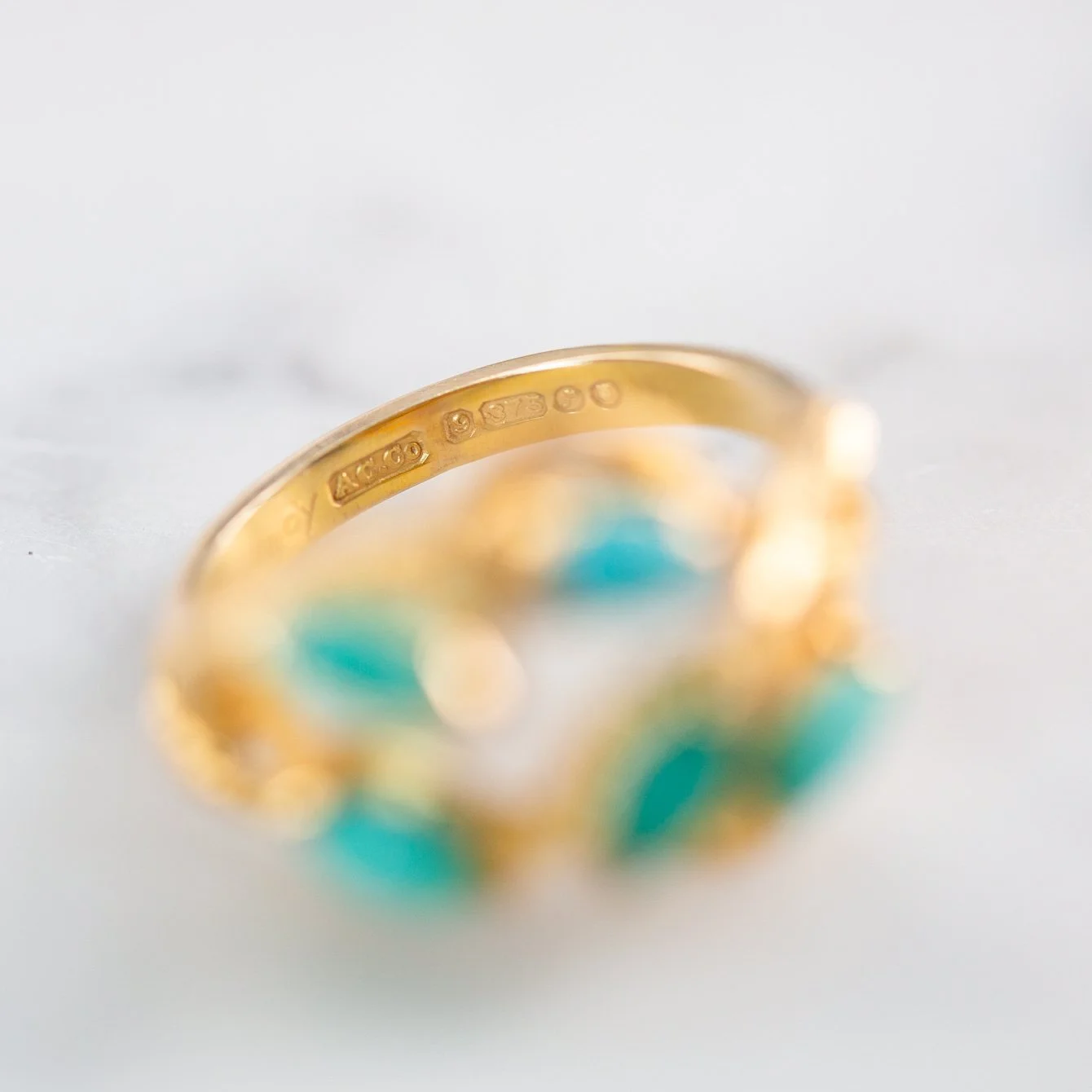 Turquoise_Marquise_9ct_Gold_Cluster_Vintage_London_1970_Ring_9.jpg