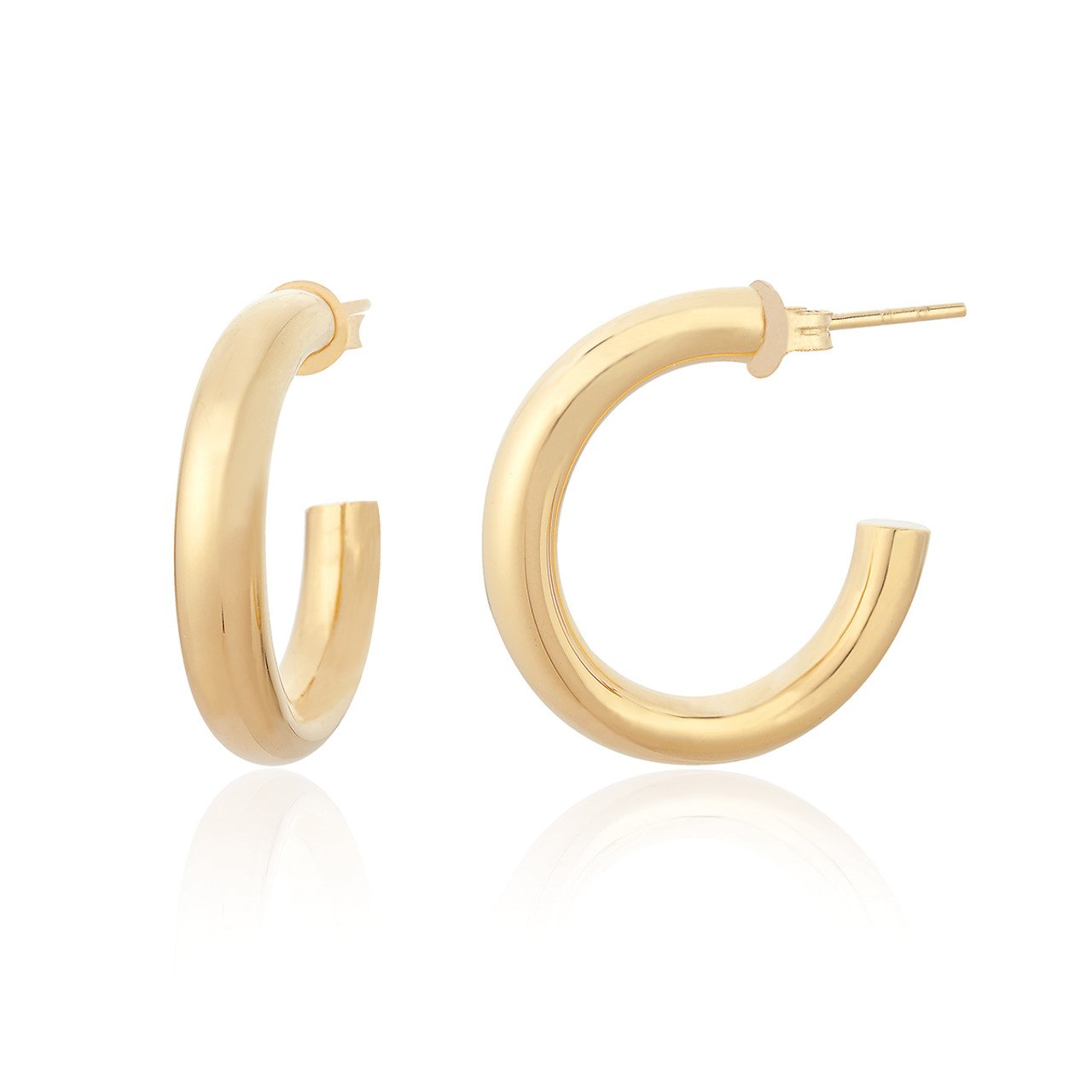 Giana Medium Hoop Earrings - Gold.jpg