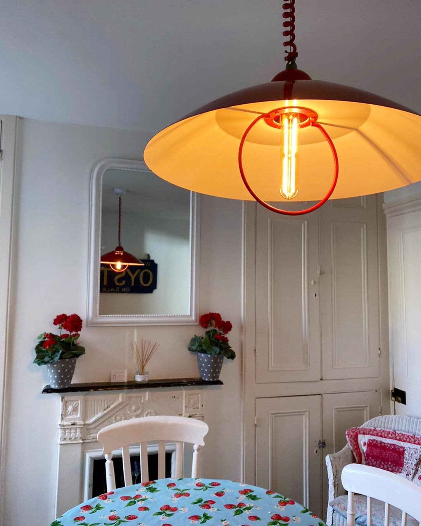 We are not all about &lsquo;newness&rsquo; here at @duma. 
Sometimes there&rsquo;s nothing better than saving a once loved light from the bin. Look at this finished 1960&rsquo;s rise and fall that neither &lsquo;rose&rsquo; nor &lsquo;fell&rsquo; or 
