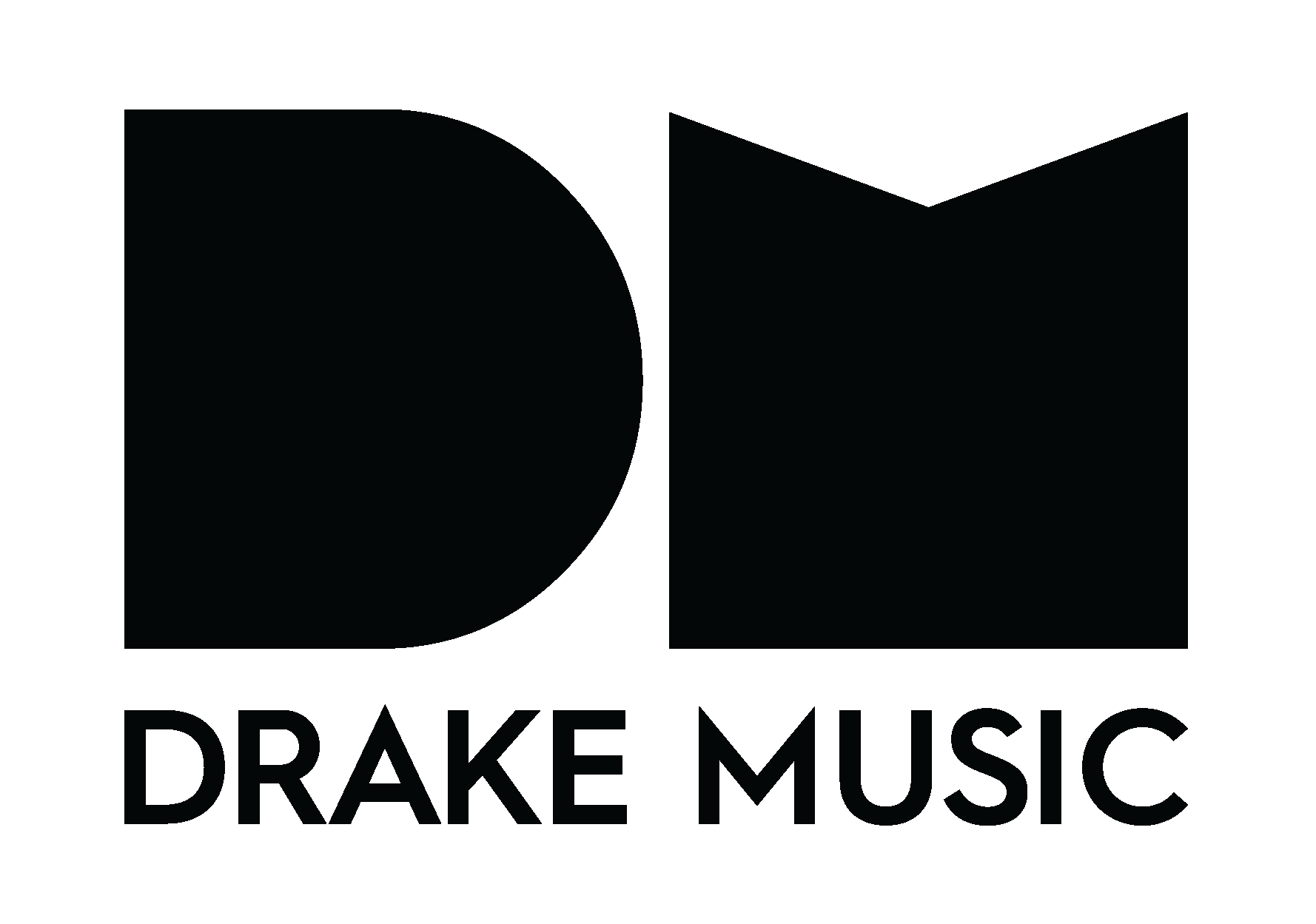 Drake Music logo in black writing