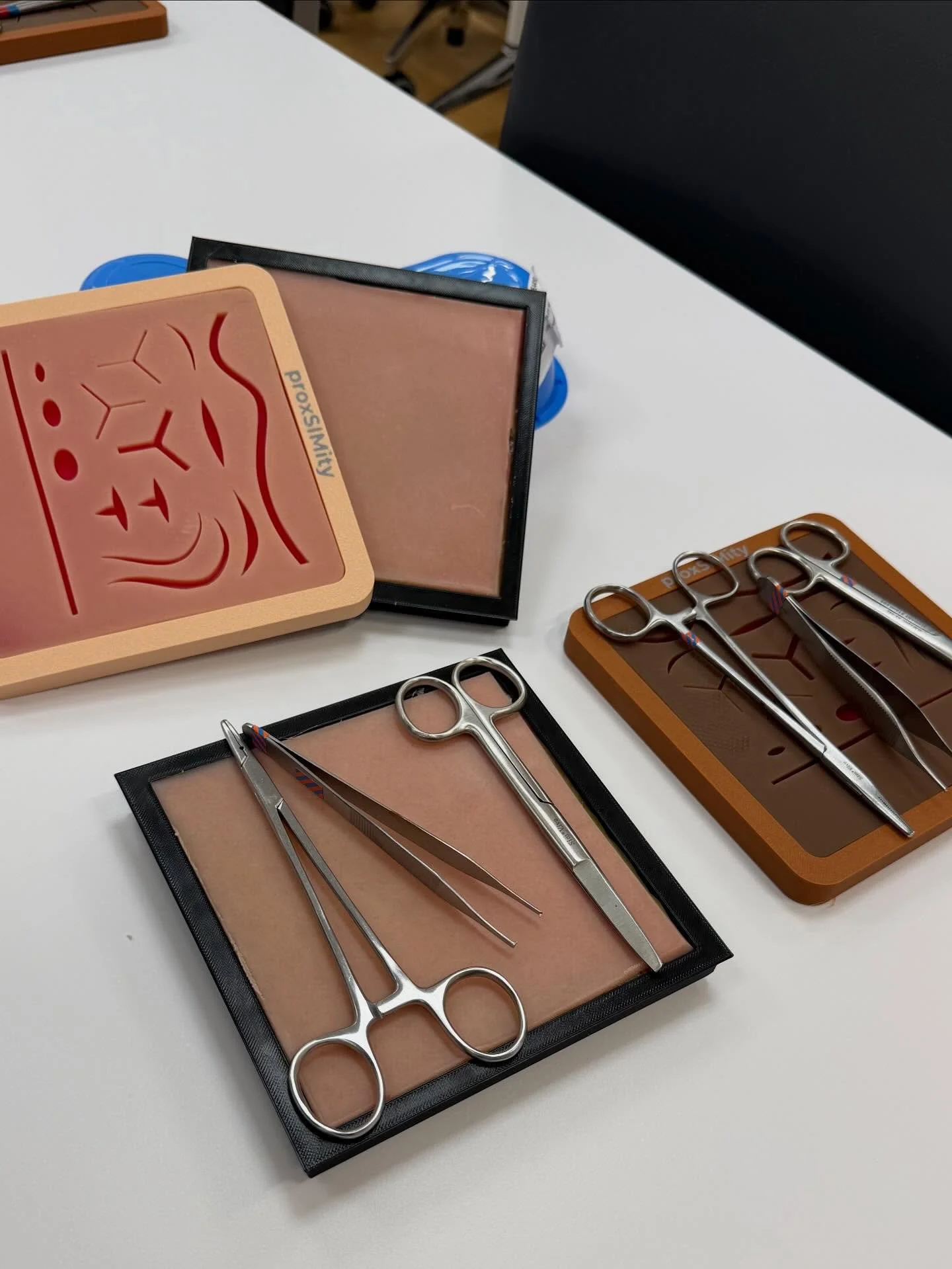 Recently, our simulation specialists have been hard at work creating synthetic skin products designed for suturing practice. 
The @dalobgyn clerks put our prototype to the test at the Skills Centre, giving us valuable feedback as we compare it to ot