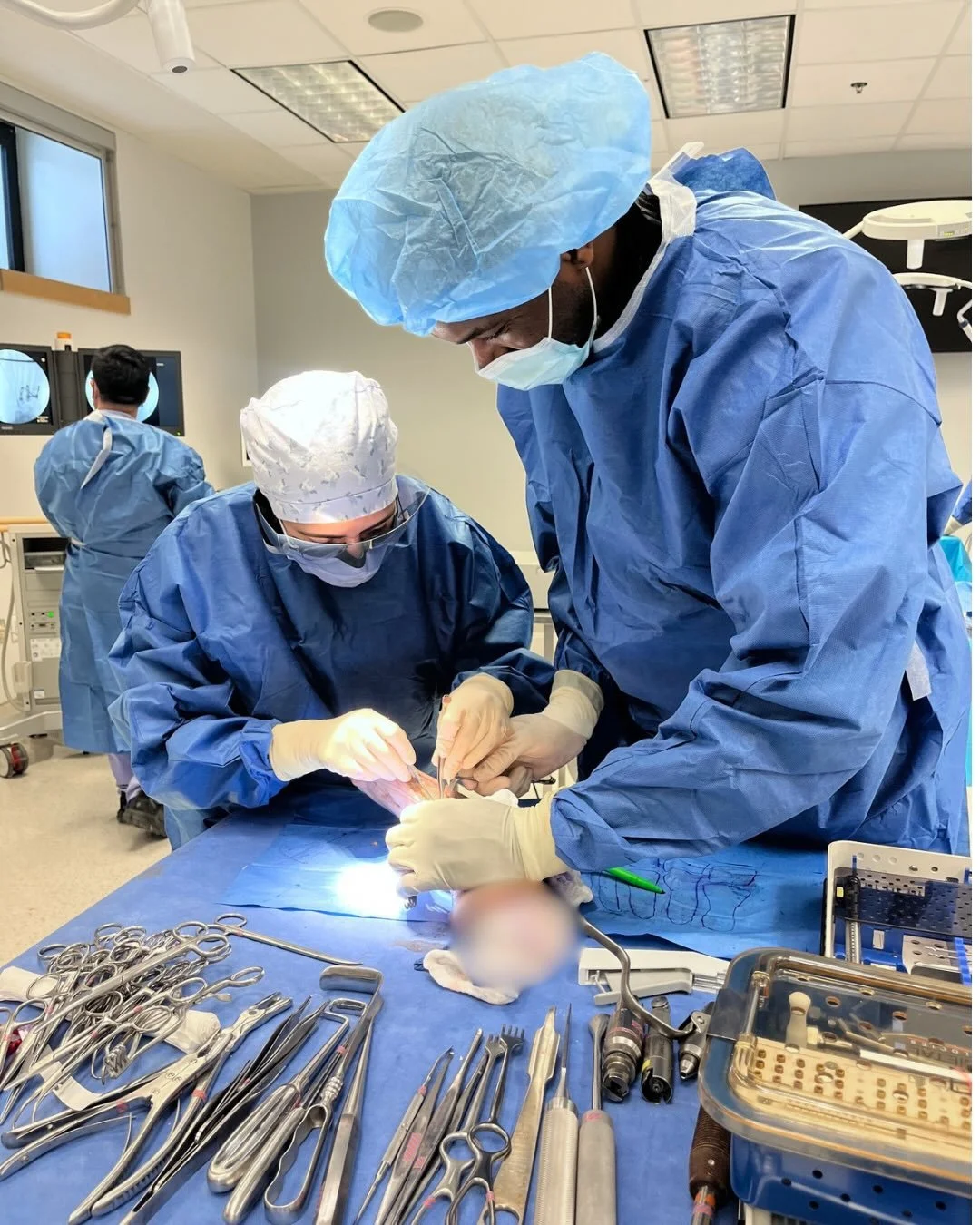 Our foot &amp; ankle simulation session with Dr. Morash, Dr. Burgesson, and Dr. Glazebrook brought precision, problem-solving, and plenty of hands-on learning.
Real skills. Real scenarios. Real impact.

@dalortho 
📍Skills Centre 

#simulation
#simul