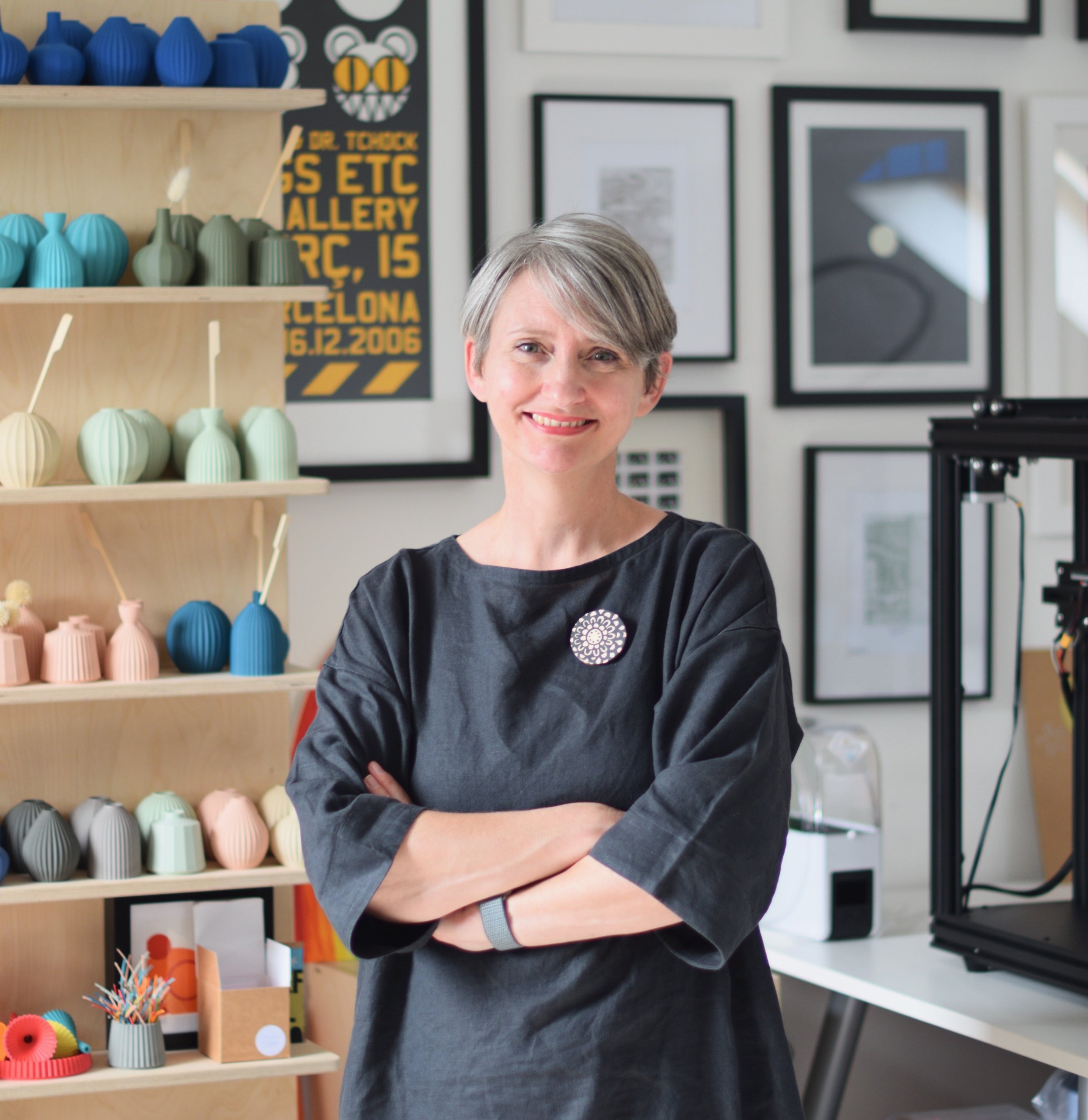 Designer and maker Keeley Traae in her Staffordshire studio