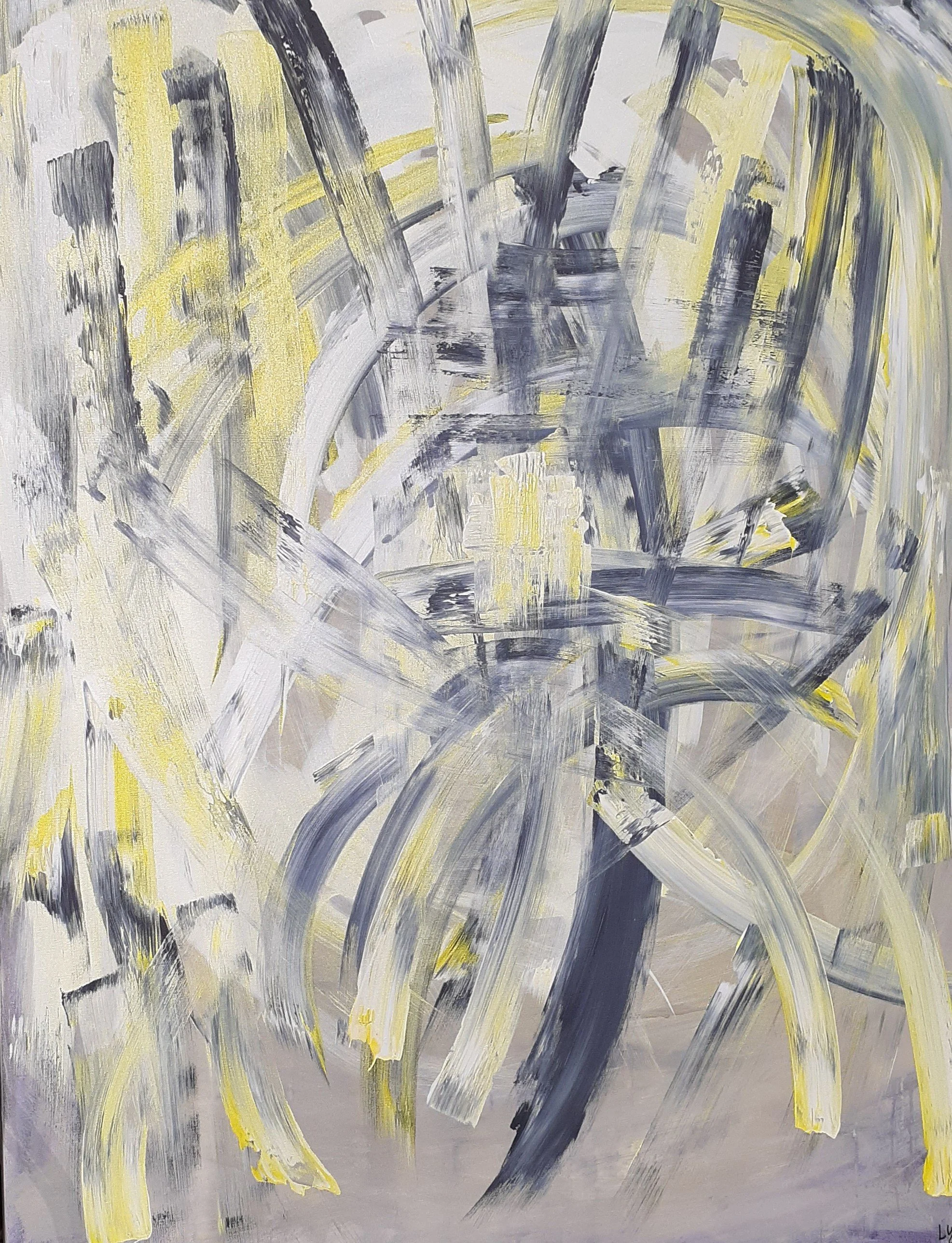 Convergence,
Acrylic on Canvas,
48"H x 36"W x 1.5"D