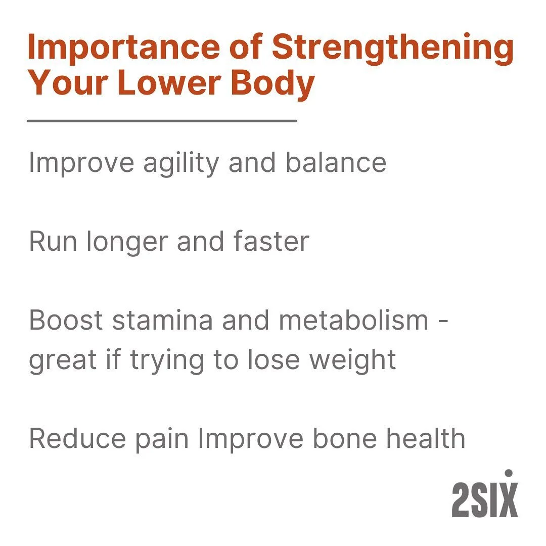 MONDAY | SQUATS &amp; LOWER BODY ⬇️

We are starting the week with more on squats and lower body push exercises, specifically why it is important to work on strengthening your lower body!