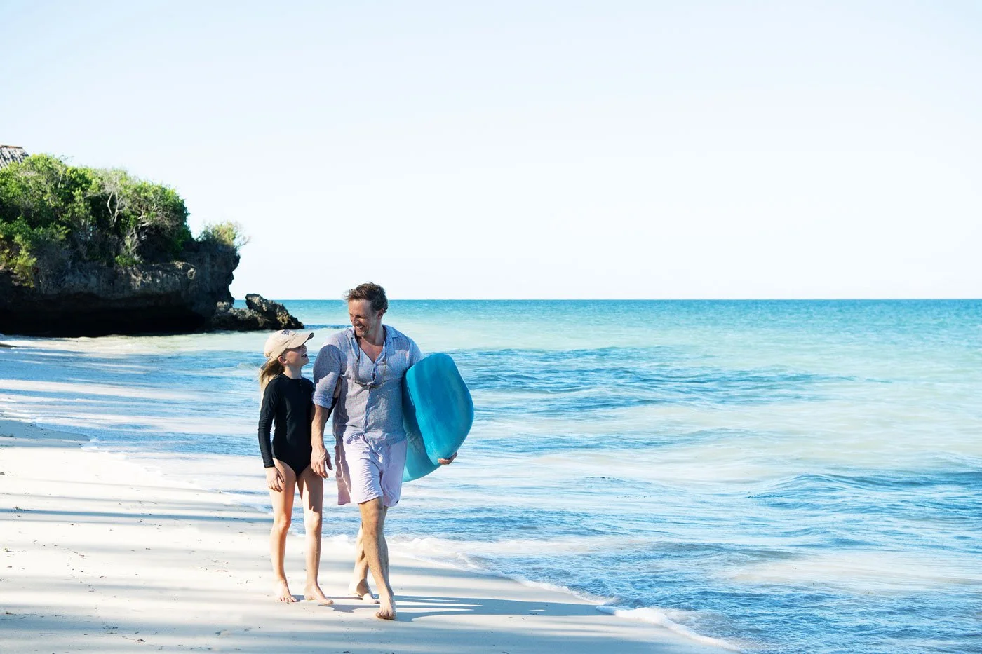 Familieaktiviteter ved Det indiske hav