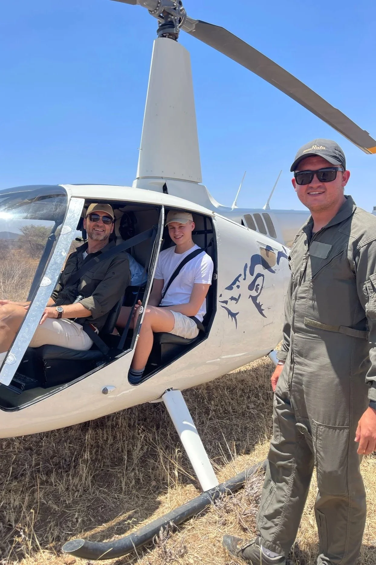 Helikoptersafari i Afrika med guide