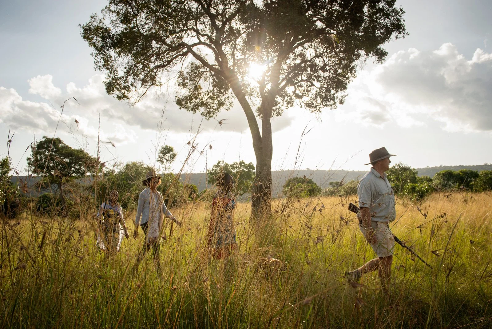 Walking Safari i Mara North på safari i Kenya