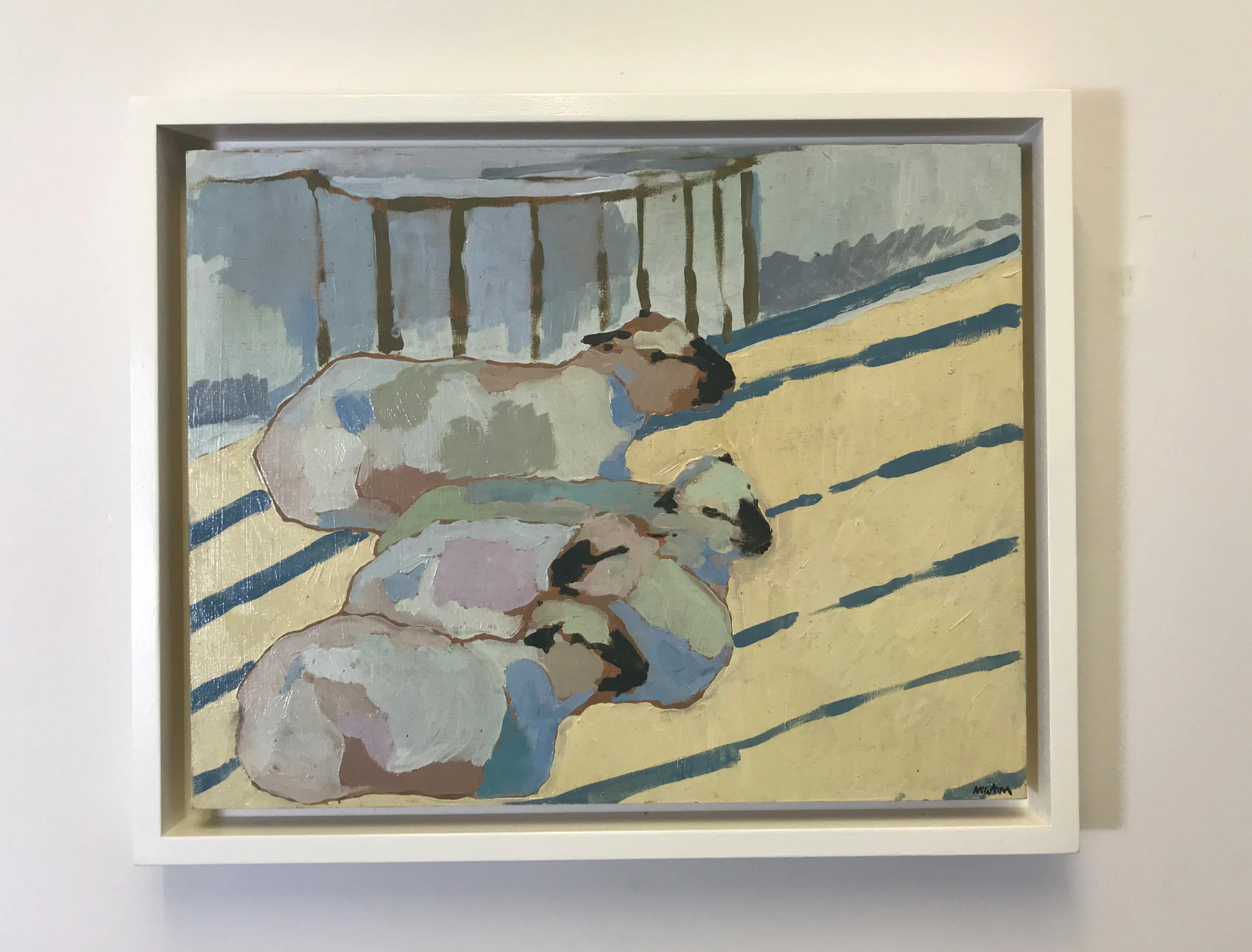 Four ewes, Cholderton, Framed.jpg