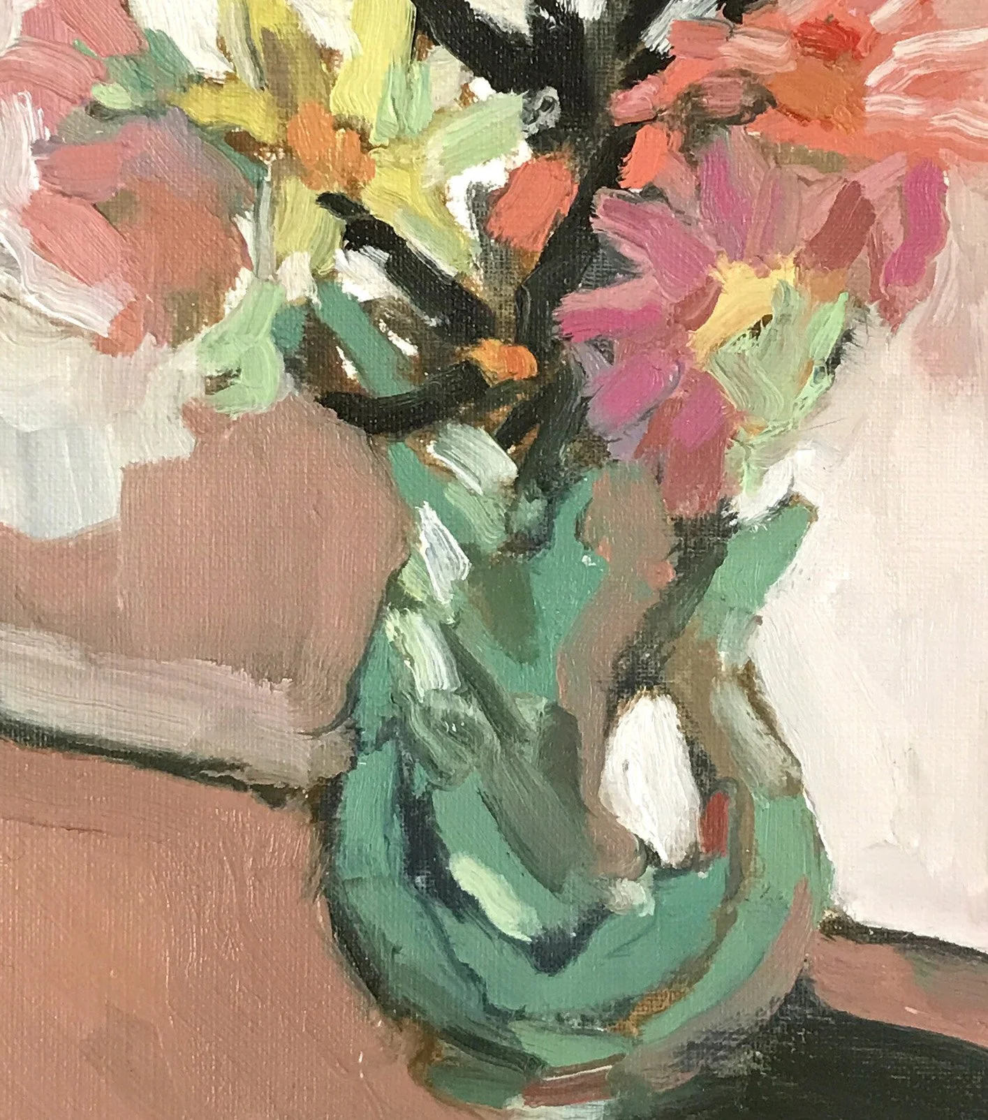 Gluggle Jug, Oil on Paper