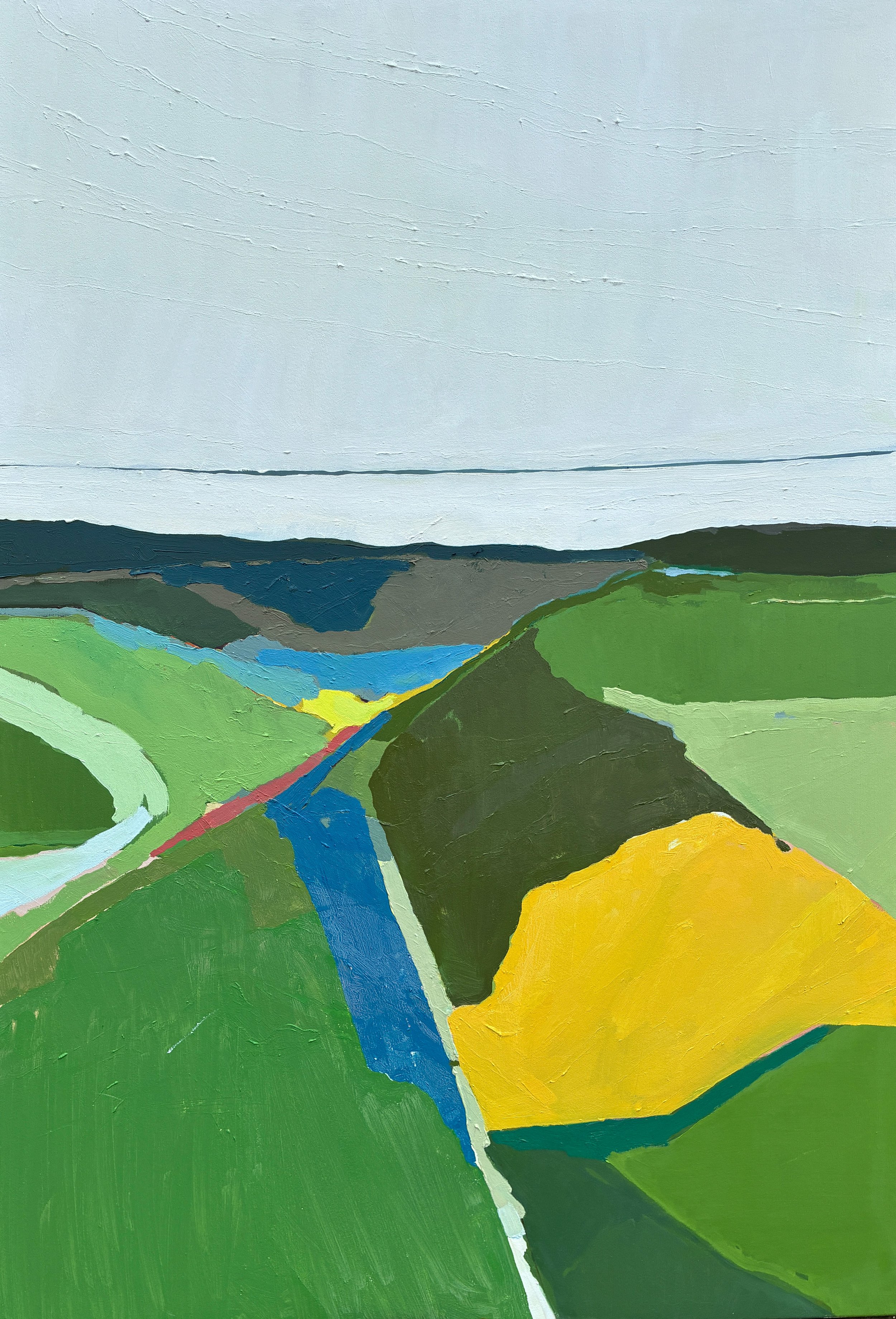 Yellow, Oil on canvas