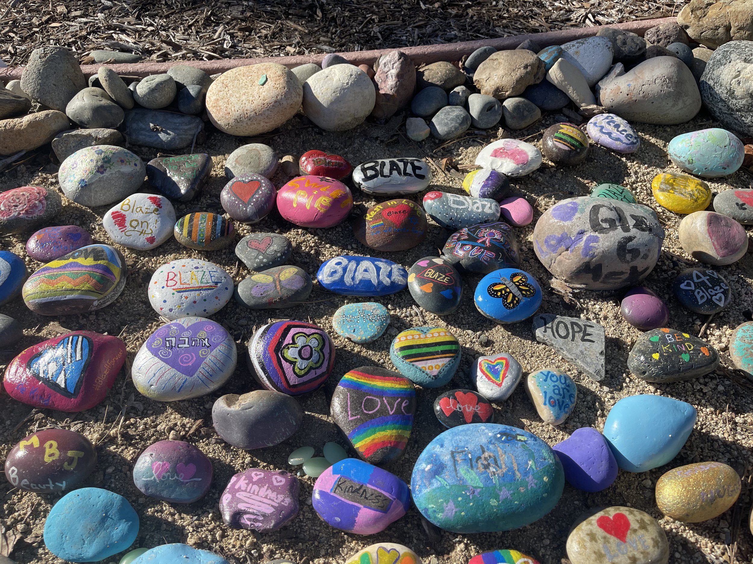 Create a tribute rock #blazeitforward
