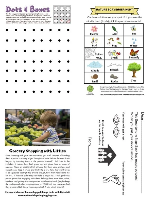 Screen Time Break games/activities - variety pack