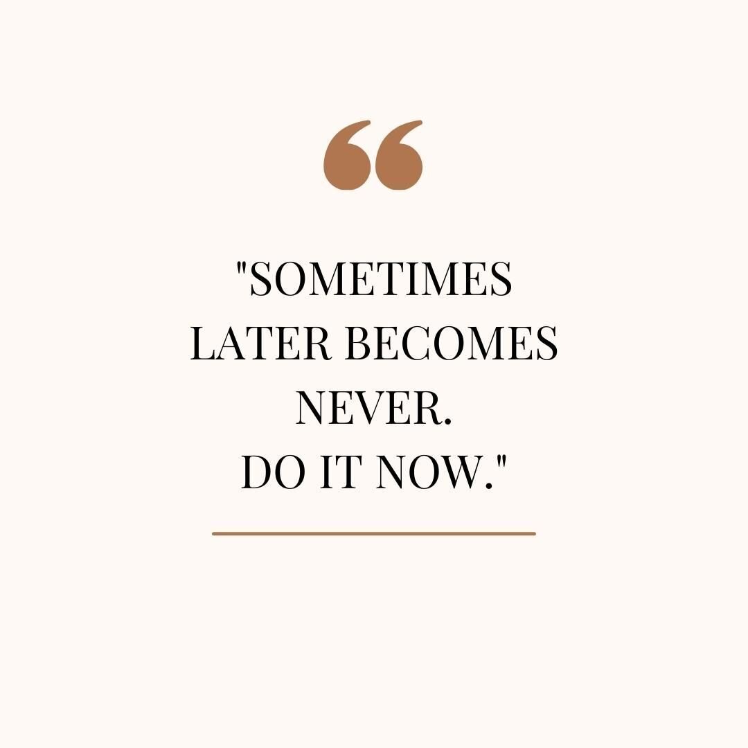 Why wait till tomorrow when to day is full of opportunity to do something great! 
#mondaymotiviation