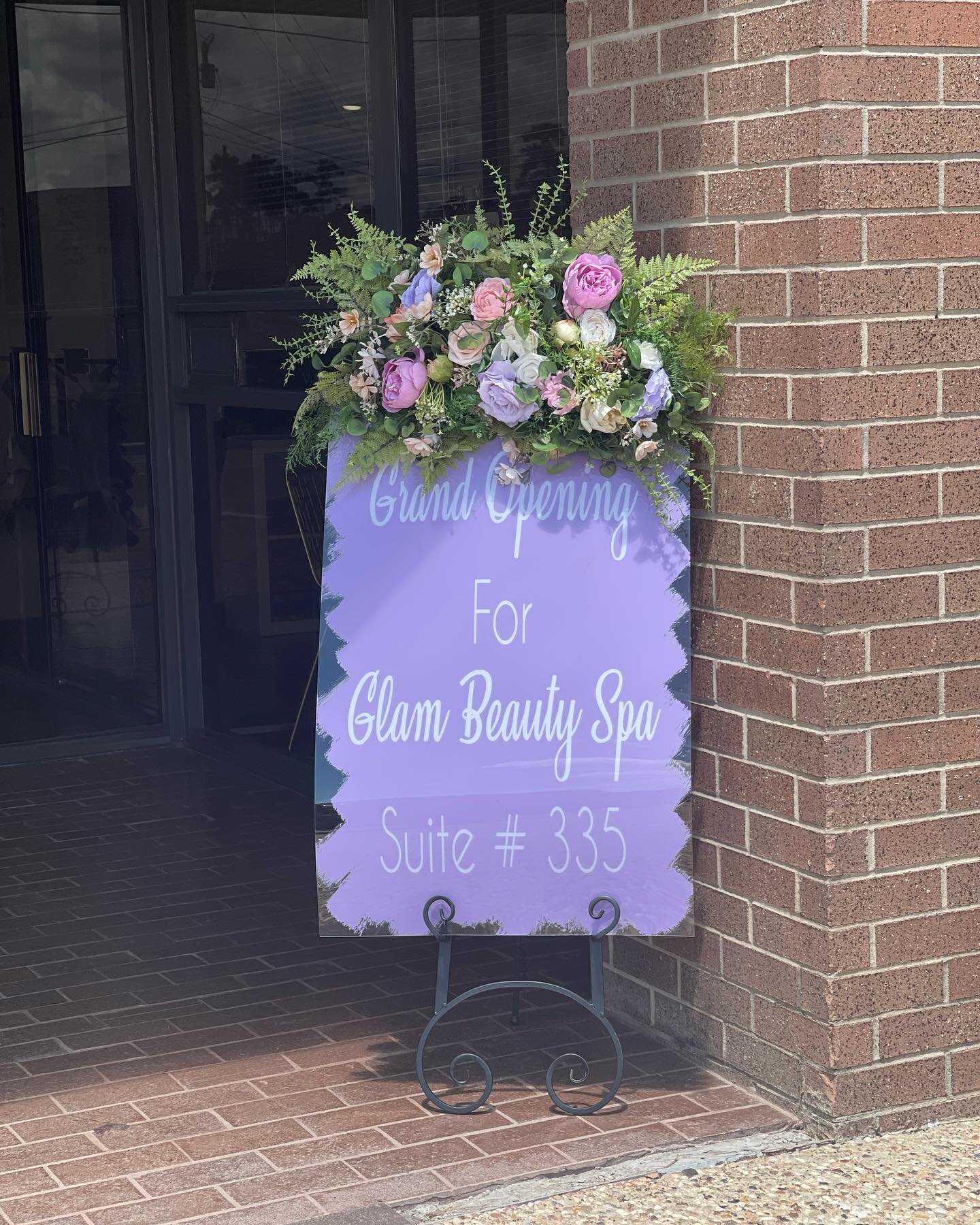 Thank you Glam Beauty Spa for letting us create a beautiful grand opening for you!