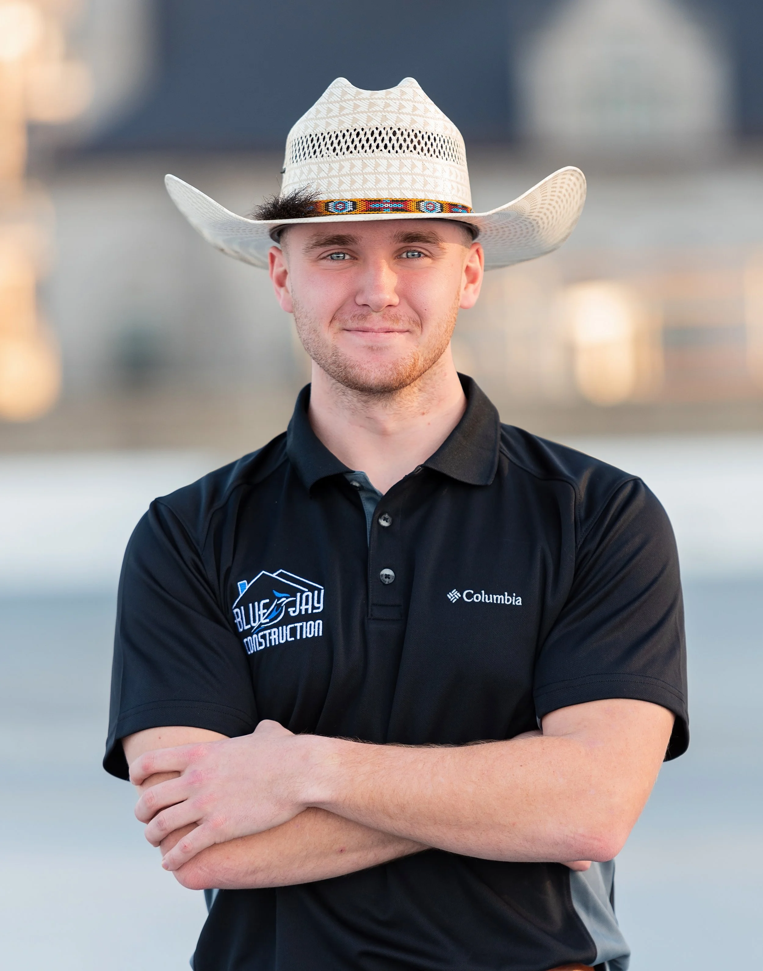 Male Headshot, branding session with Cowboy hat in Lexington, KY by Amanda J Designs Photography.