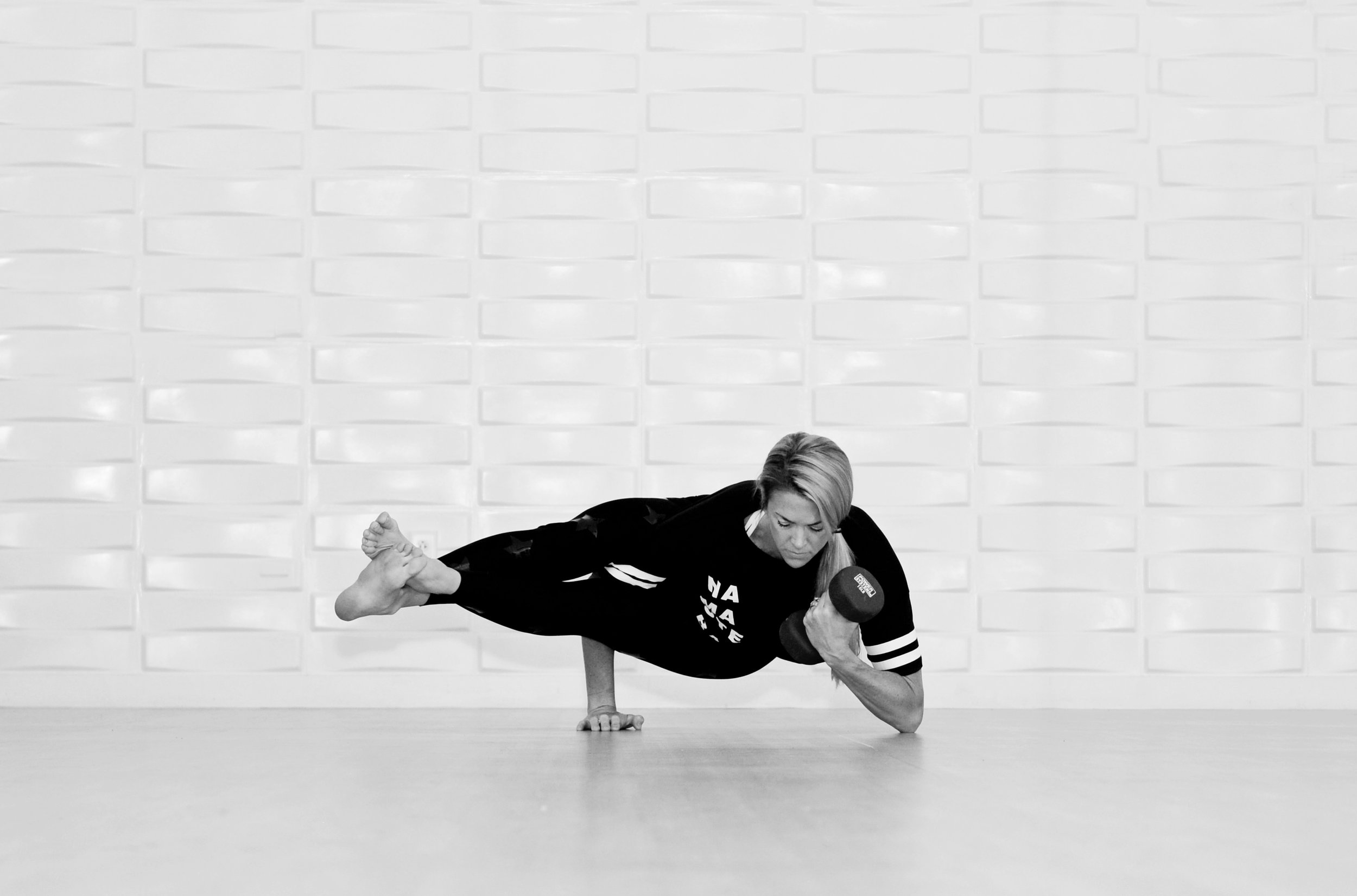 Yoga Studio Branding Photography Black and white female by Amanda J Designs Photography, State College, PA.