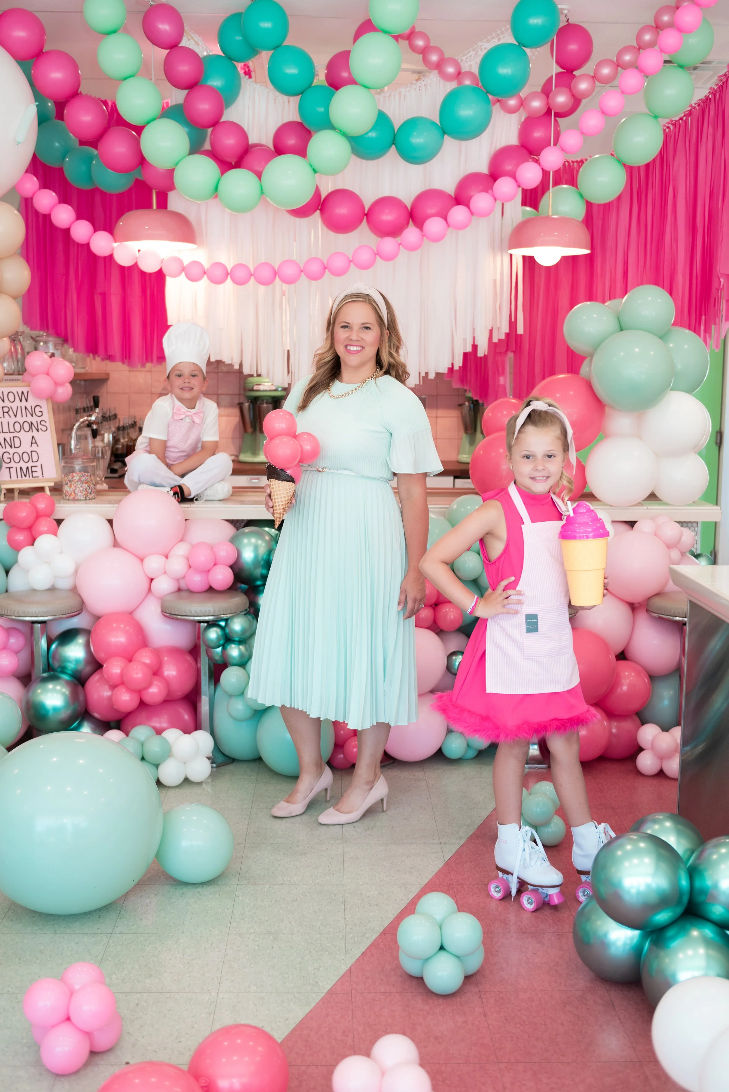 Personal branding photography for a Louisville custom Balloon Designer in Norton Commons, KY by Amanda J Designs Photography. ury aesthetic office by Amanda J Designs Photography.