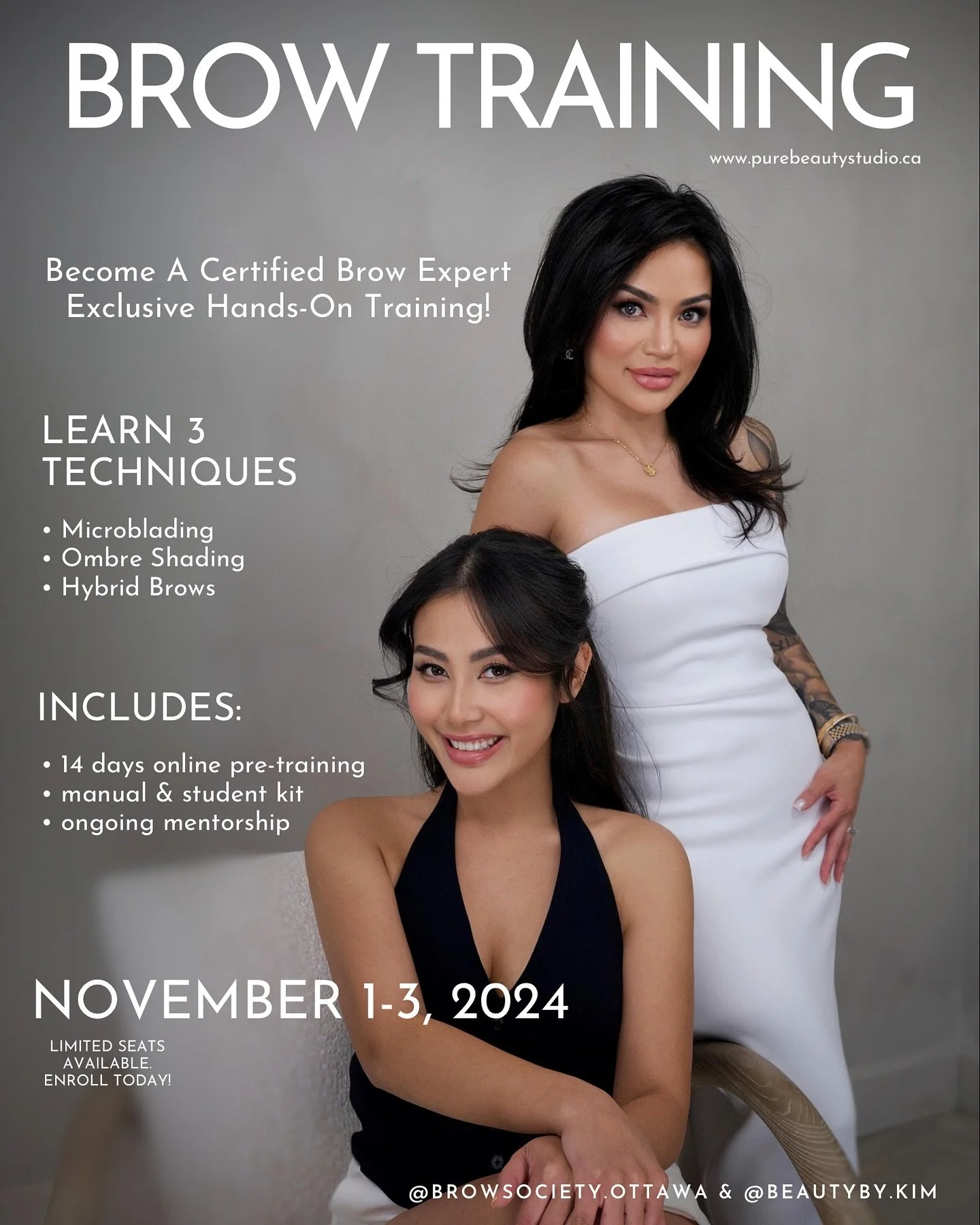 π¨ Calling all future brow artists! π¨
Whether you’re a complete beginner or looking to refine your skills, our Brow Training is back this November 1-3, 2024! Join us for an exclusive, beginner-friendly, hands-on experience designed to elevate