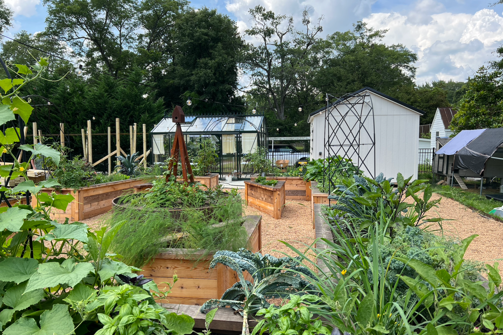 Signature Kitchen Garden with Greenhouse