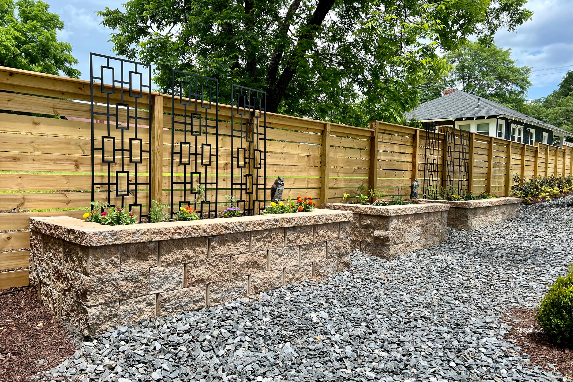 Raised Garden Beds Built into a Sloped, Underutilized Site