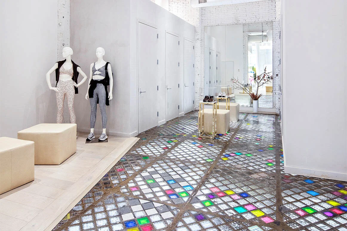 Bandier Floor Tiles and Changing Rooms