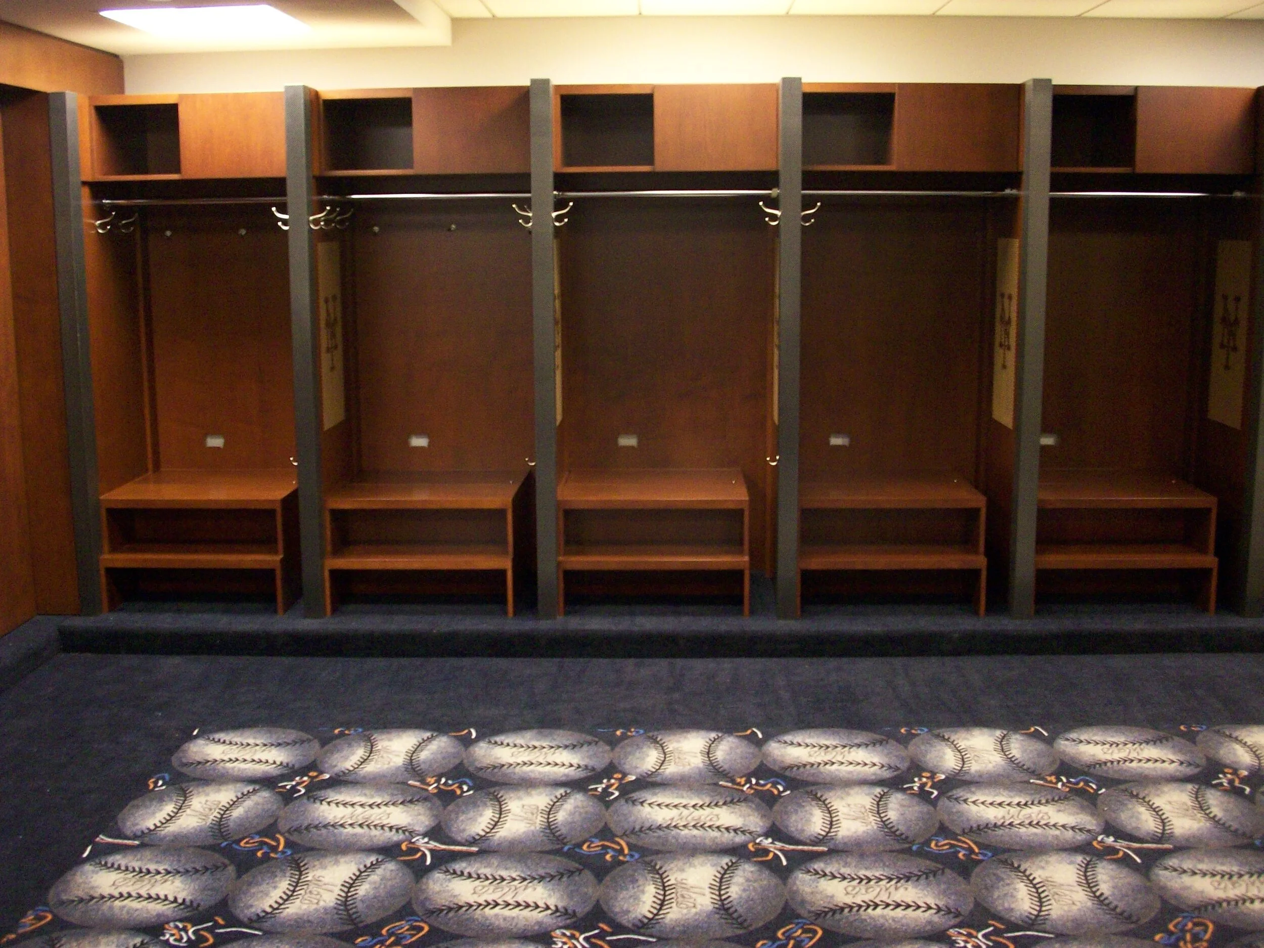 Changing room area