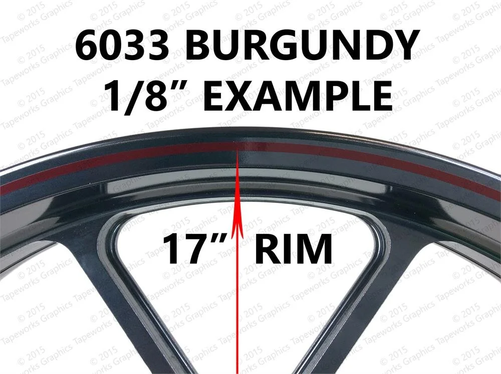6033 Burgundy Rimstripes — Tapeworks Graphics