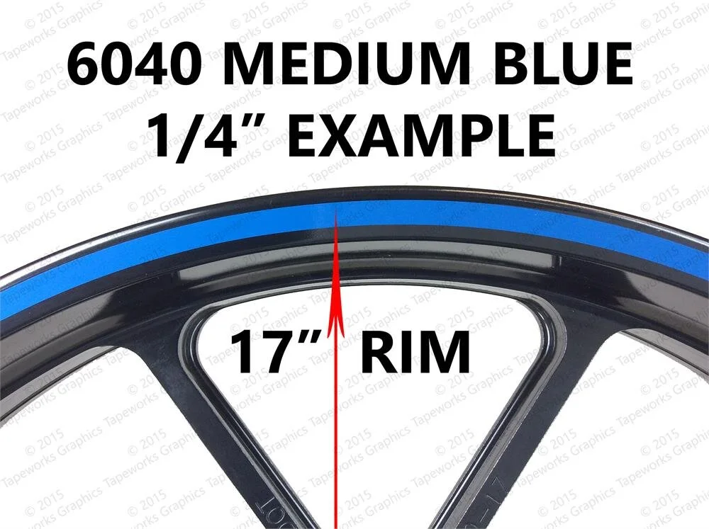 6040 Medium Blue Rimstripes — Tapeworks Graphics