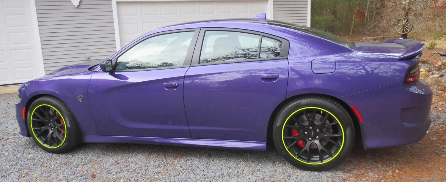 Luminous Yellow Rims Install Pics - Yellow Rimstripes — Tapeworks Graphics
