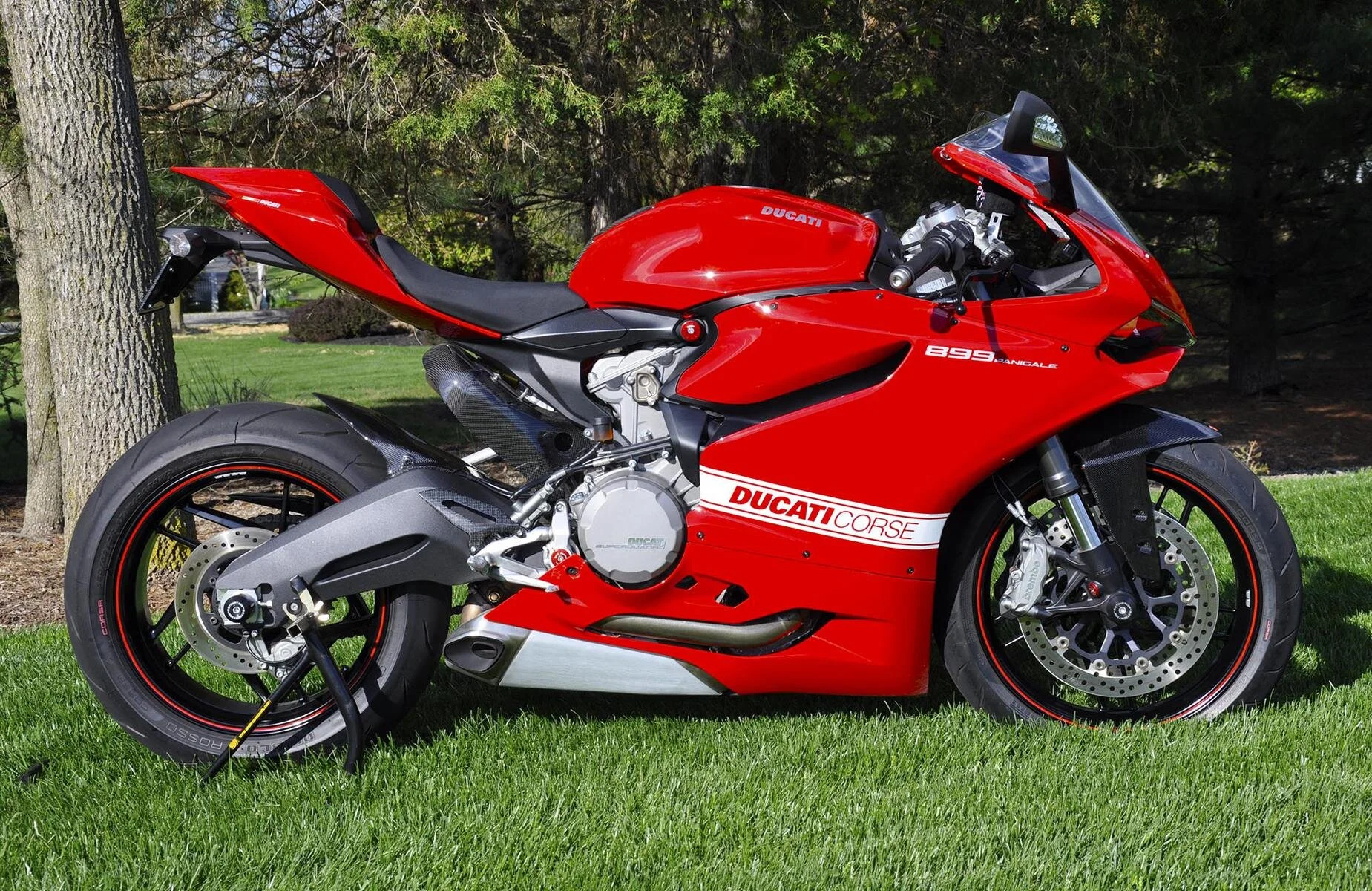 Motorcycle Red Color Rim Install Pics - Red Rimstripes — Tapeworks Graphics