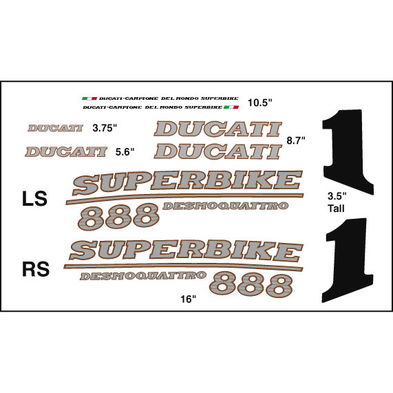 7066 - Ducati 888 — Tapeworks Graphics