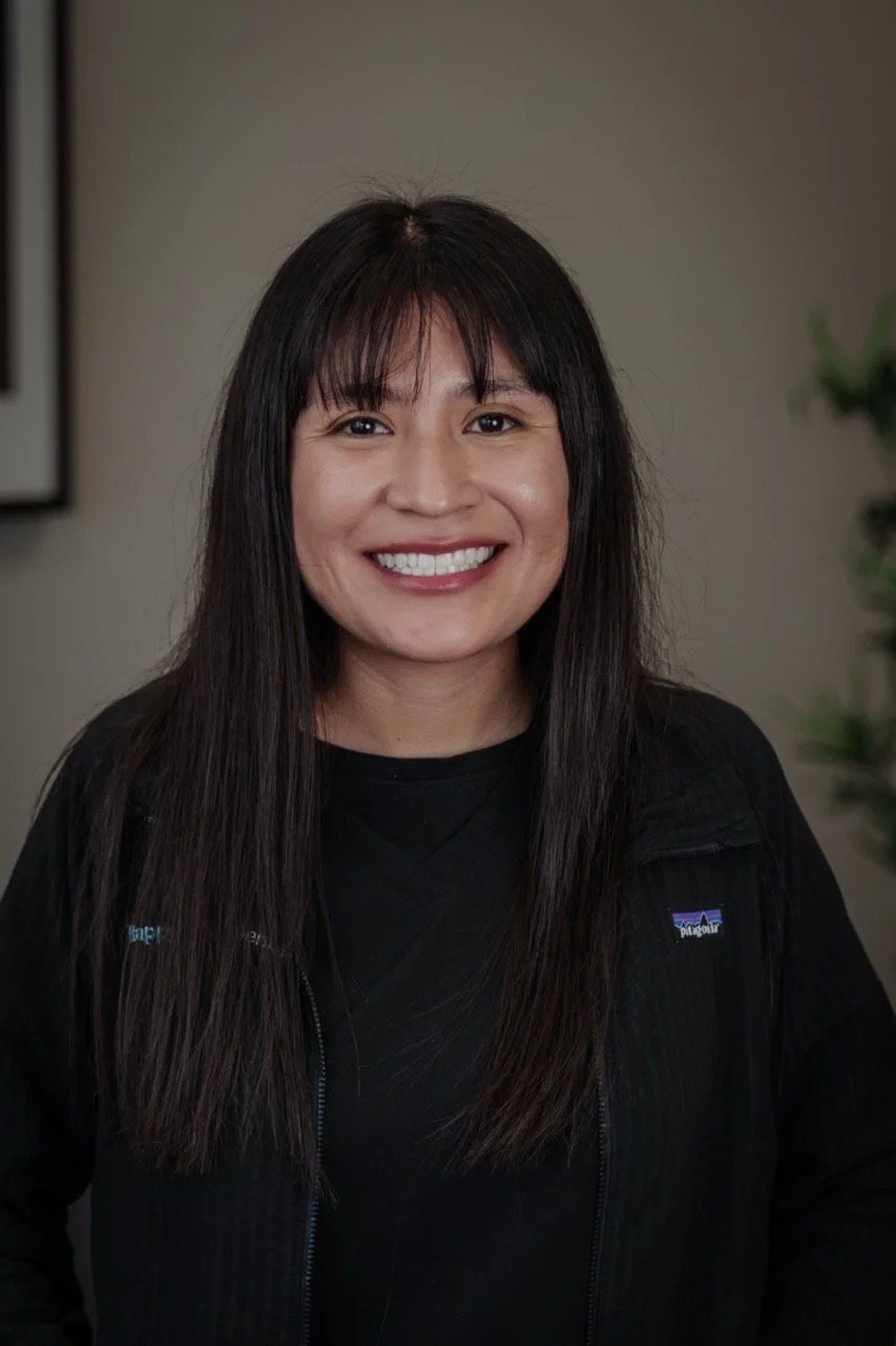 happy molar dental team member Liz smiling