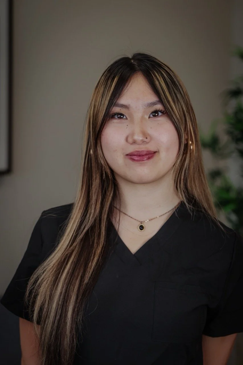 happy molar dental team member Alicia smiling