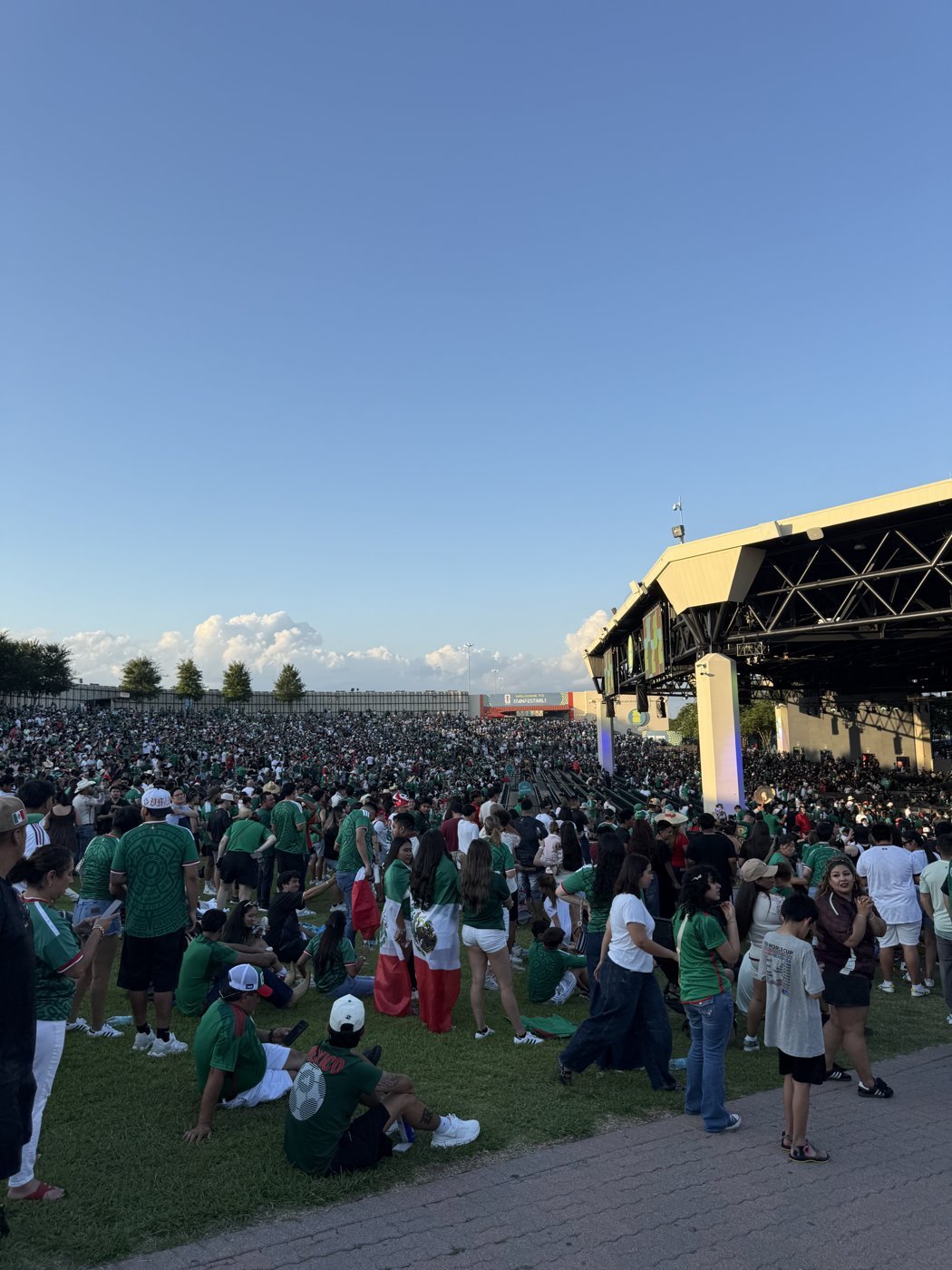 FIFA Fan Fest crowd at Fair Park