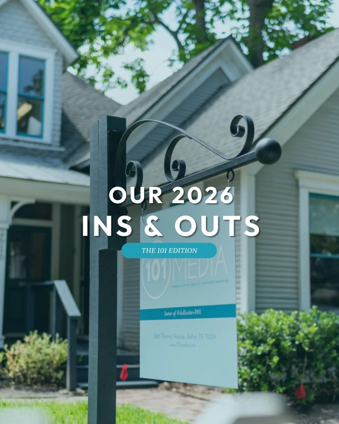 Happy New Year! ✨

From office vibes to social strategy, here are our agency's ins and outs for 2026- things we're loving and others we're leaving behind as a team this year. 

We're ready and excited to kick off 2026 with fresh ideas and big energy 