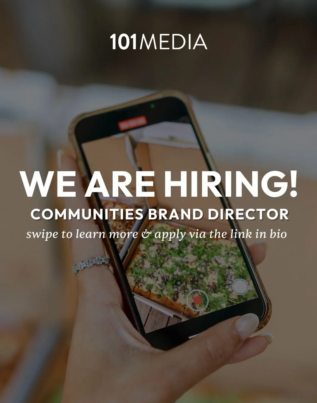 WE ARE HIRING! APPLY VIA THE LINK IN OUR BIO!

If you love building community, getting creative in the success and growth of consumer products, events and digital content, enjoy managing a team, and are looking for a role that provides strategic lead