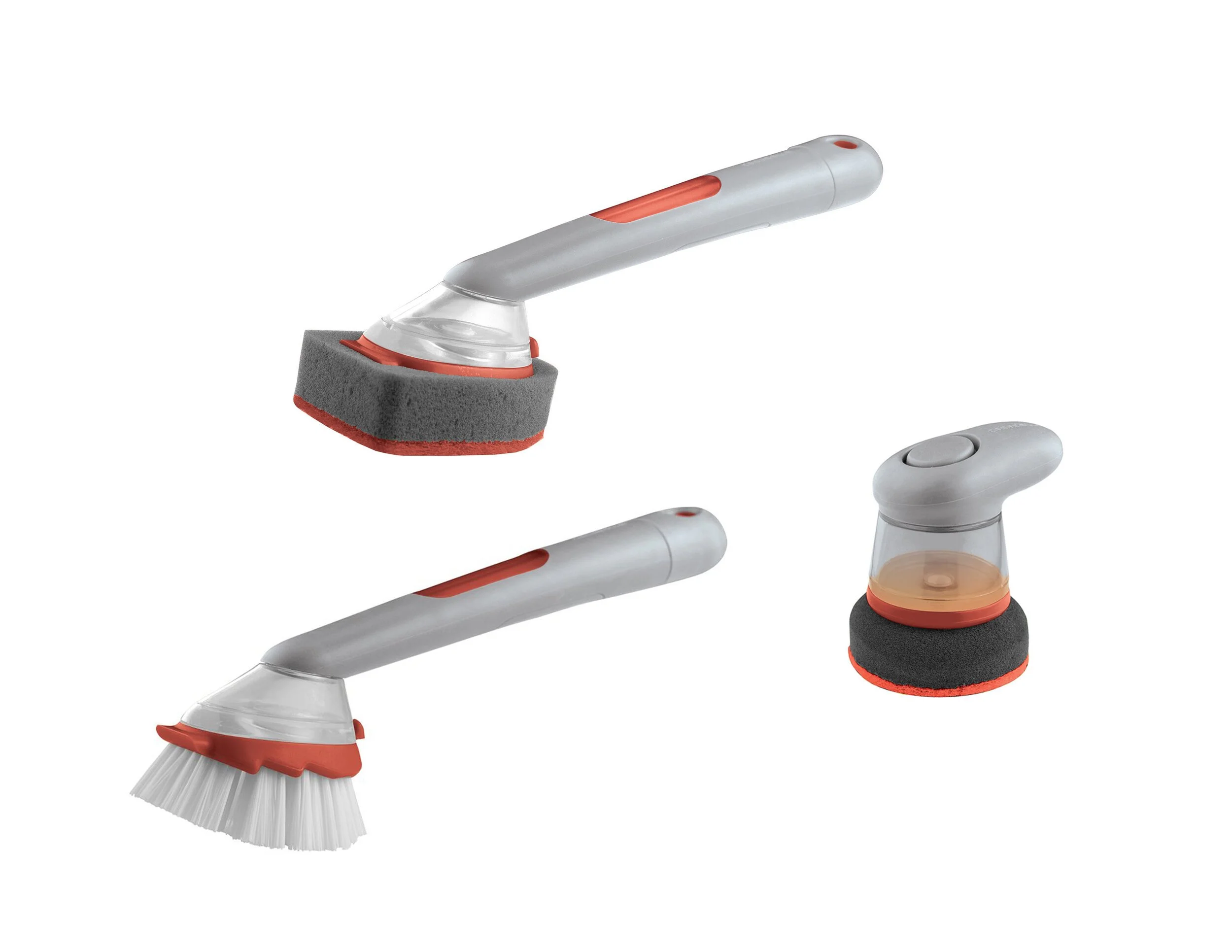 Smart Scrub soap-dispensing kitchen brush for Casabella product design by DesignOther New York