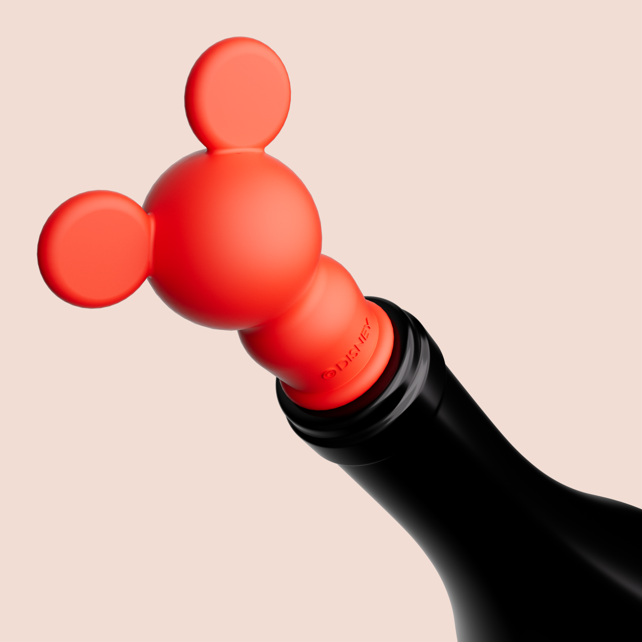 Disney Mickey wine stopper food-grade silicone bar accessory product design by DesignOther