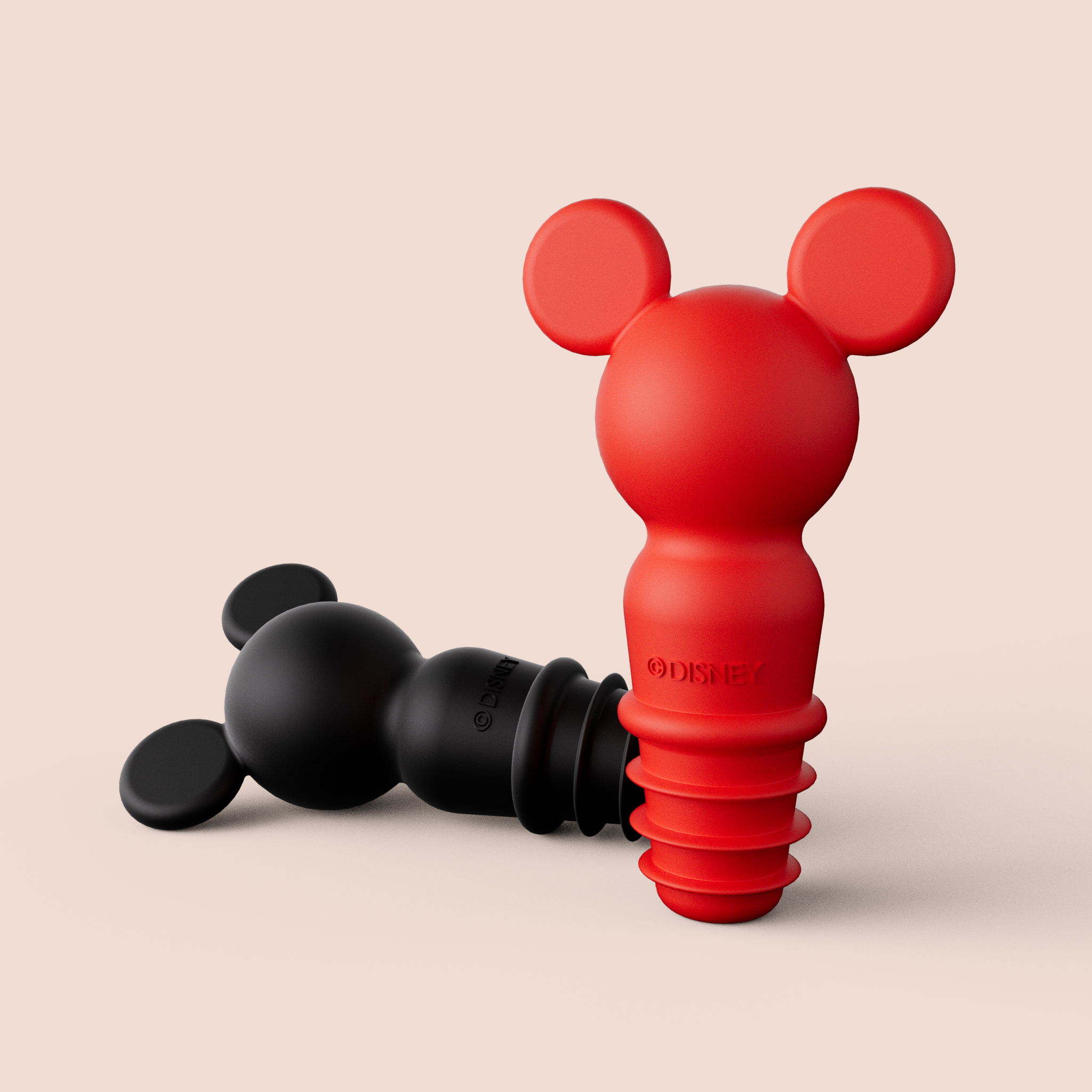 Disney Mickey Mouse silicone wine stopper product design by DesignOther New York