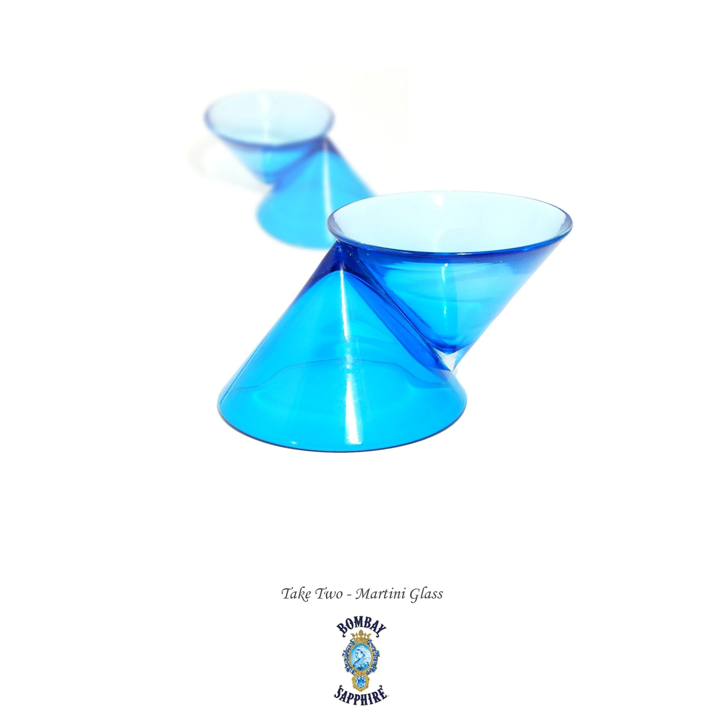 Bombay Sapphire Take Two martini glass concept product design by DesignOther New York
