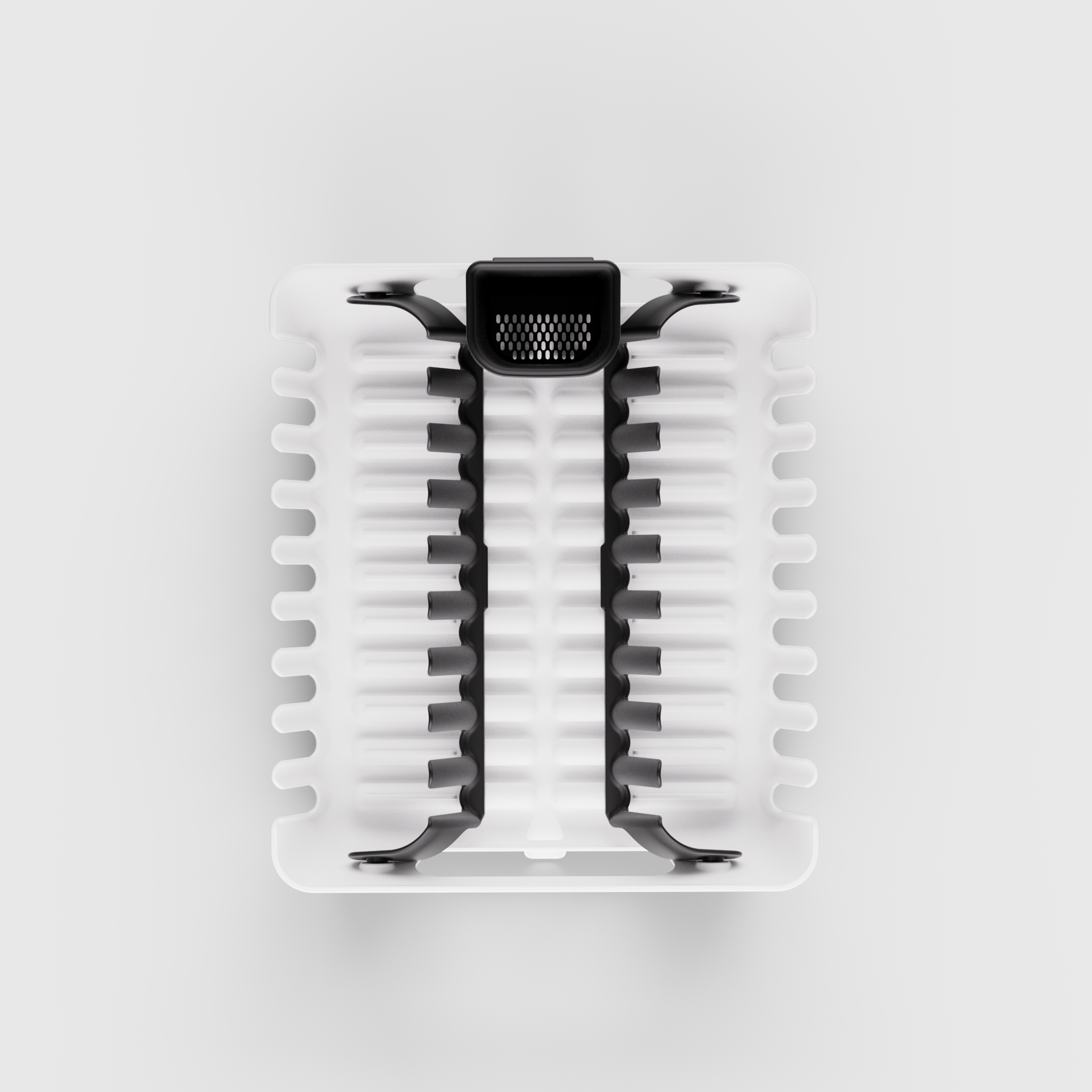 Flip Dishrack with moveable utensil holder kitchen organization product design by DesignOther