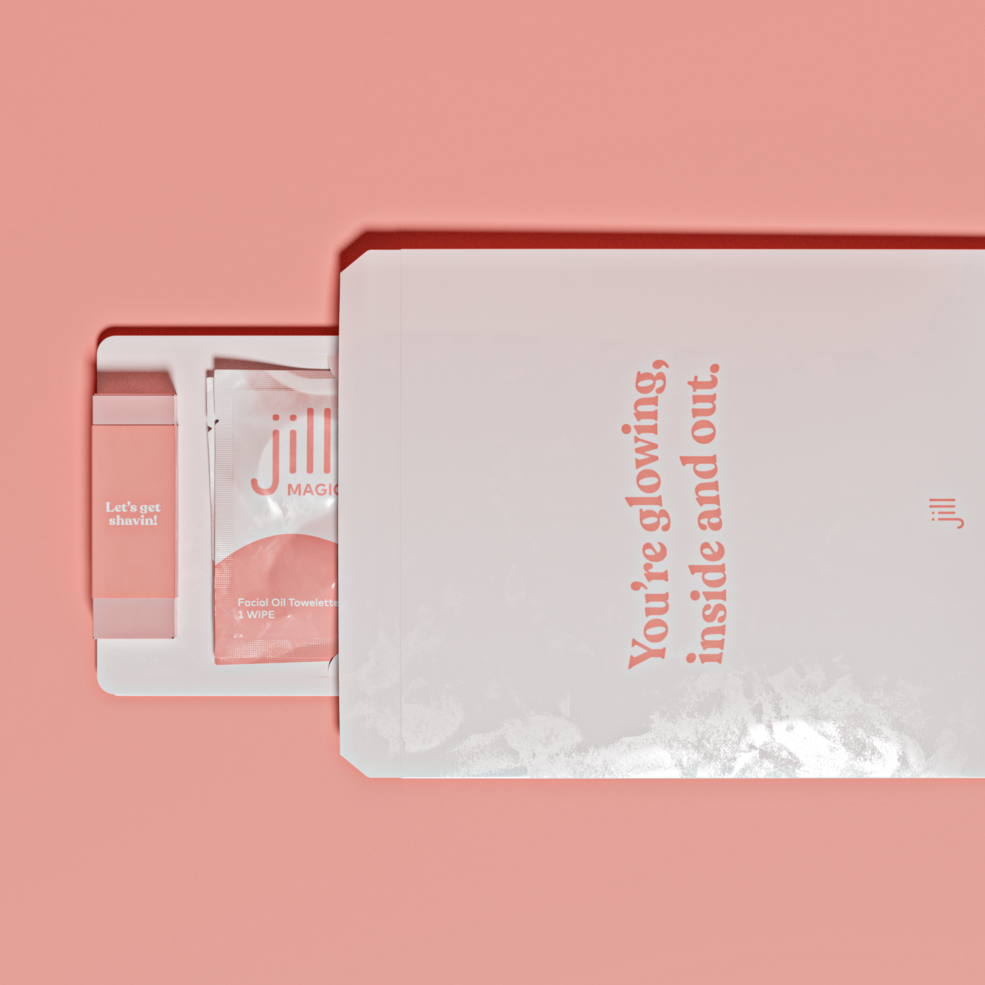 Jill Refill Shipper flat-pack foldable countertop display product design by DesignOther