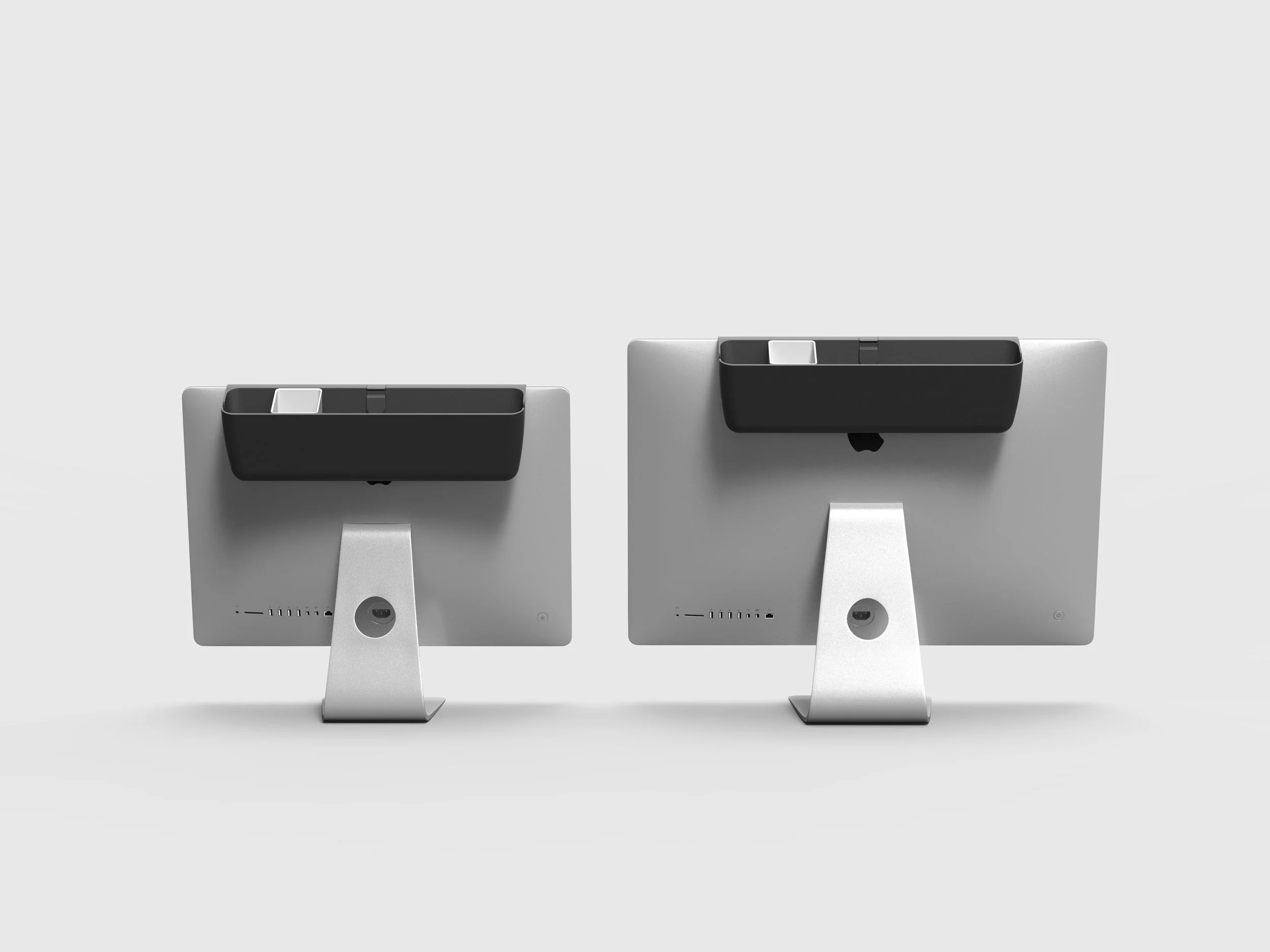 Storage solution for both size imac, design and development