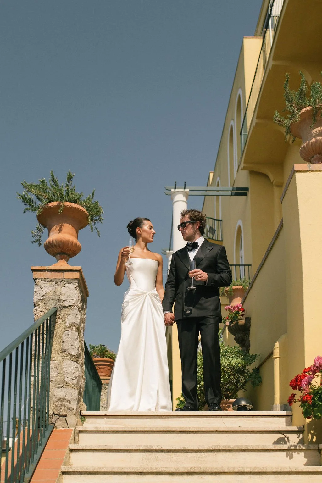 Capri wedding venue Wes Anderson style